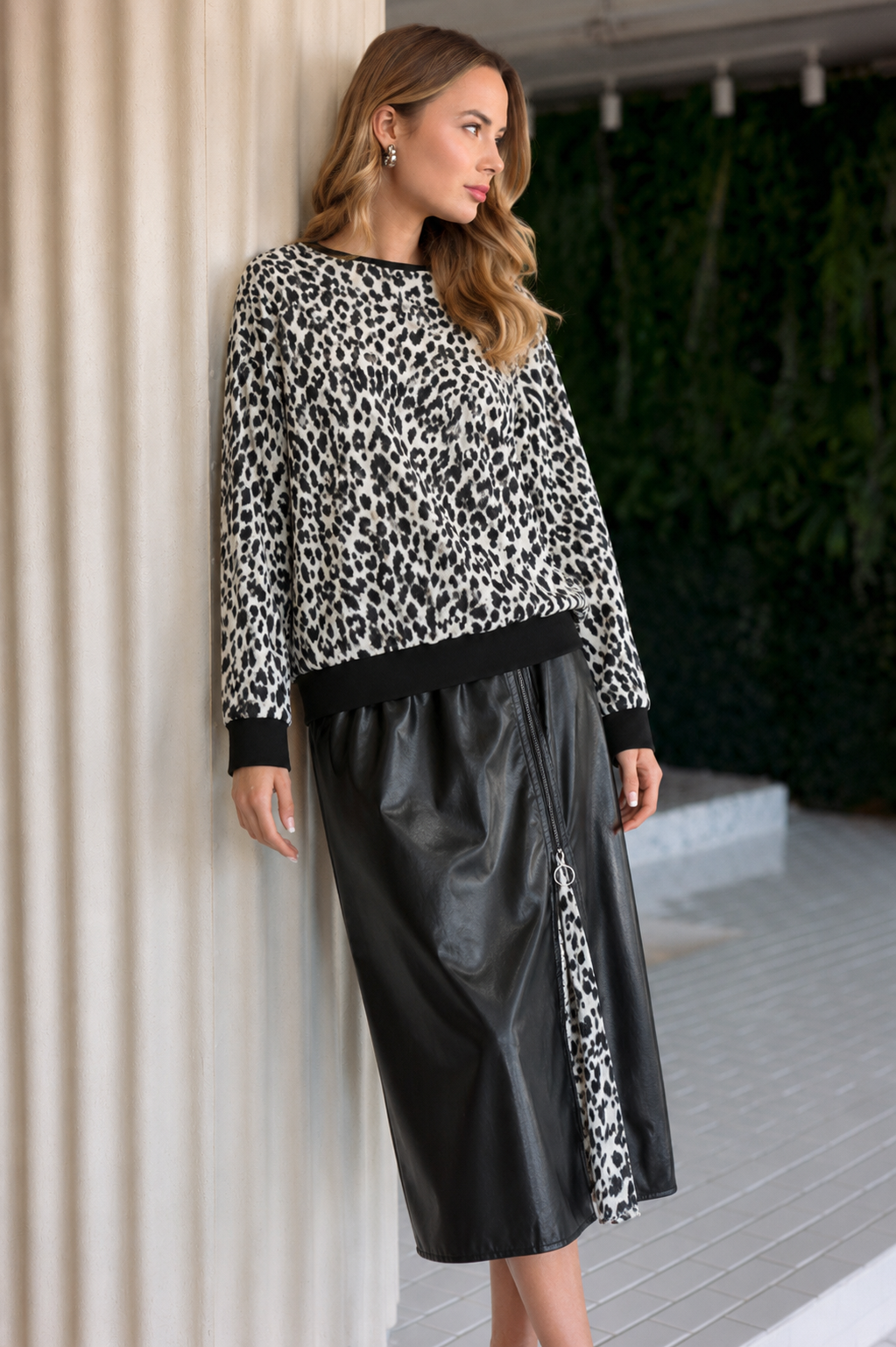 Laura Leather Skirt