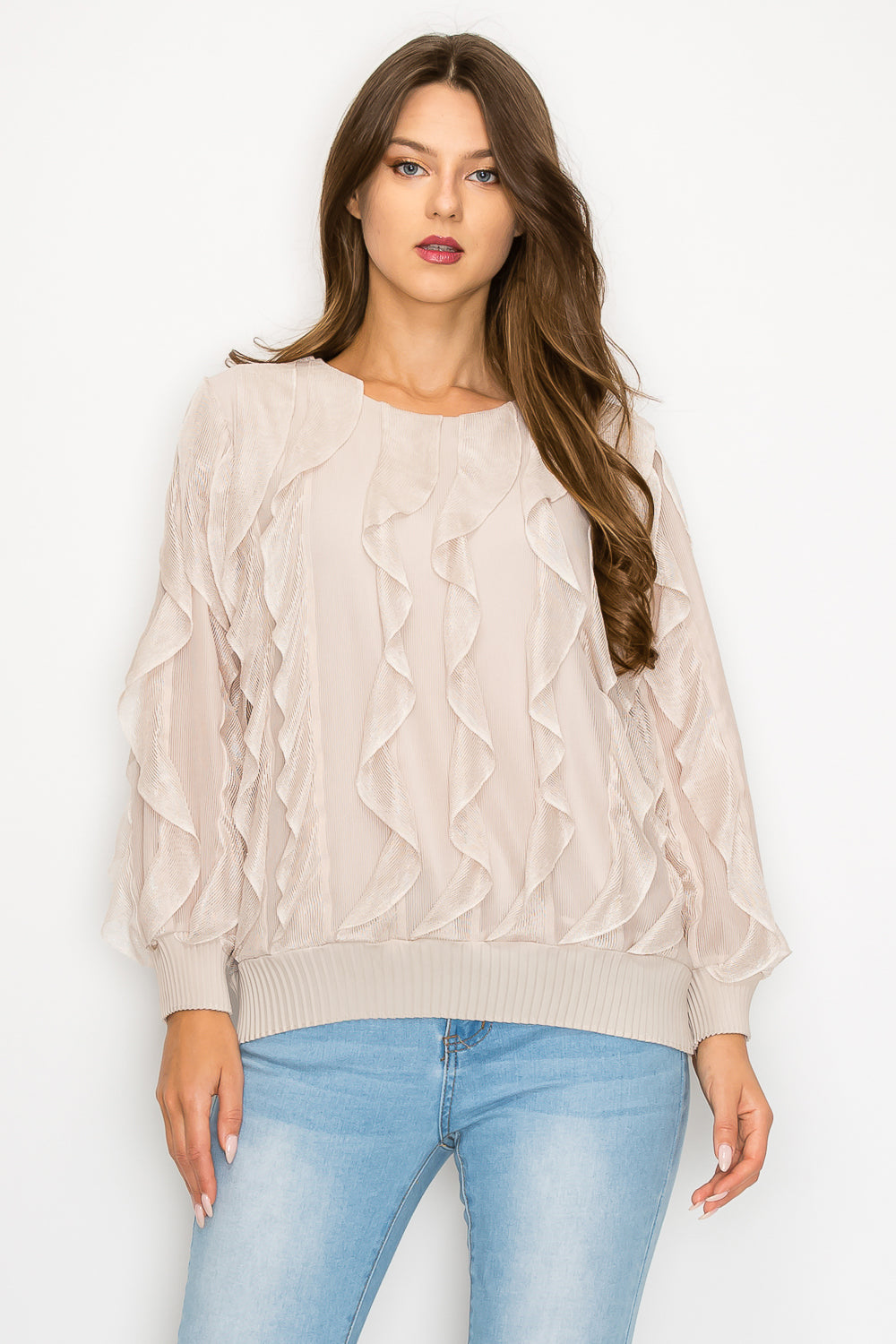 Wynette Woven Ruffled Top