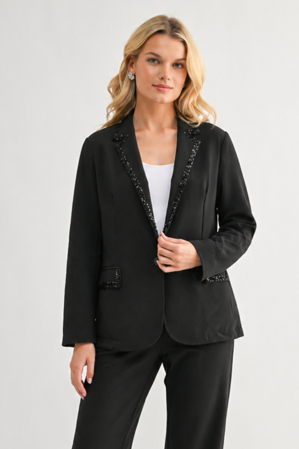 Joan Blazer Jacket with Embellishment