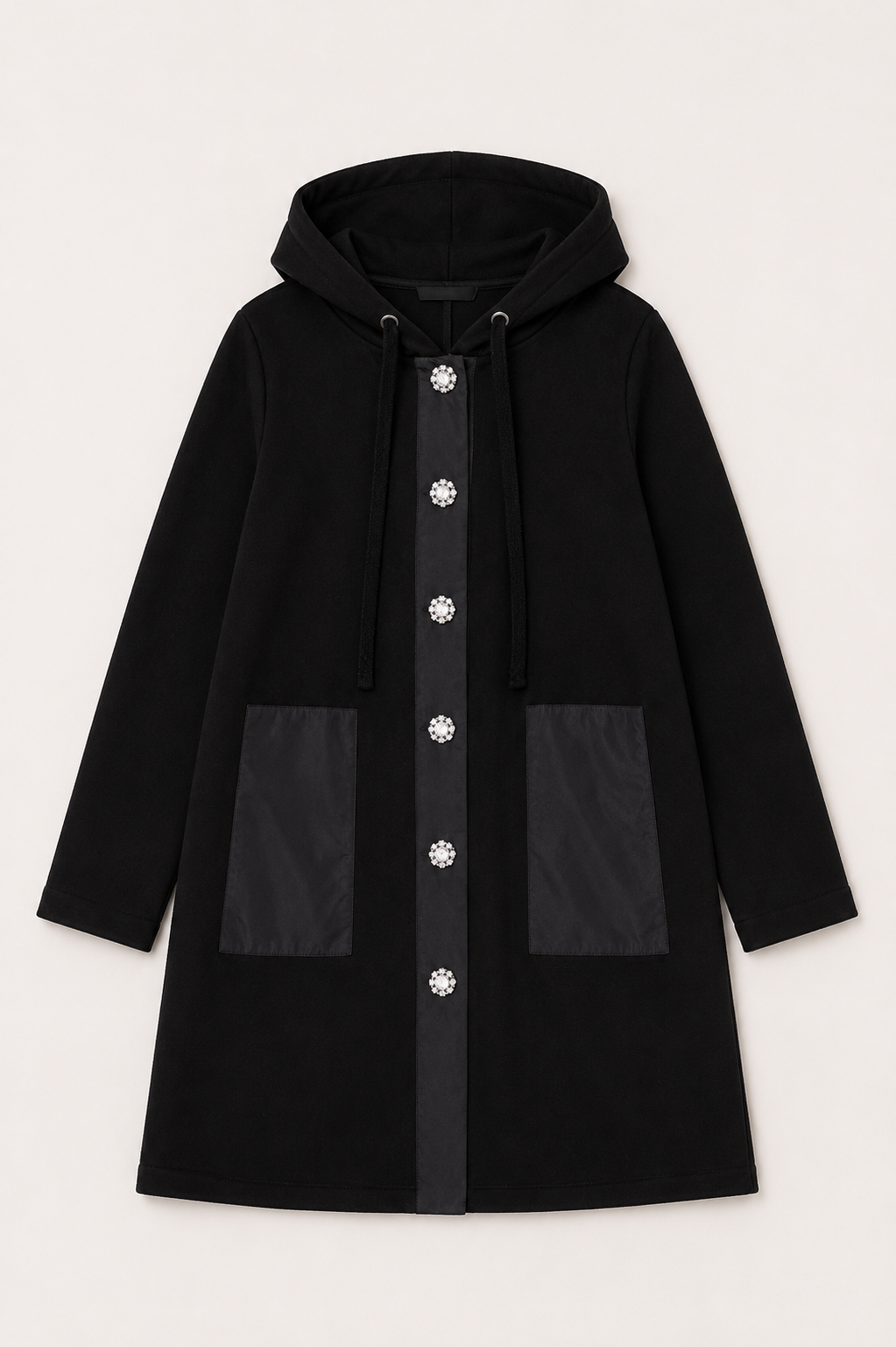 Francesca Stretch French Scuba Jacket with Studs