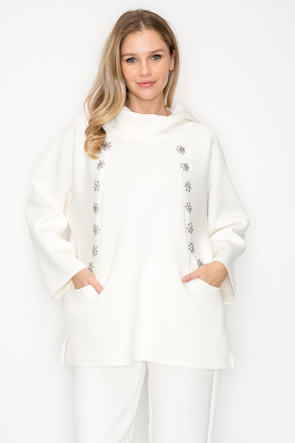 Frances Stretch French Scuba with Diamond Studs