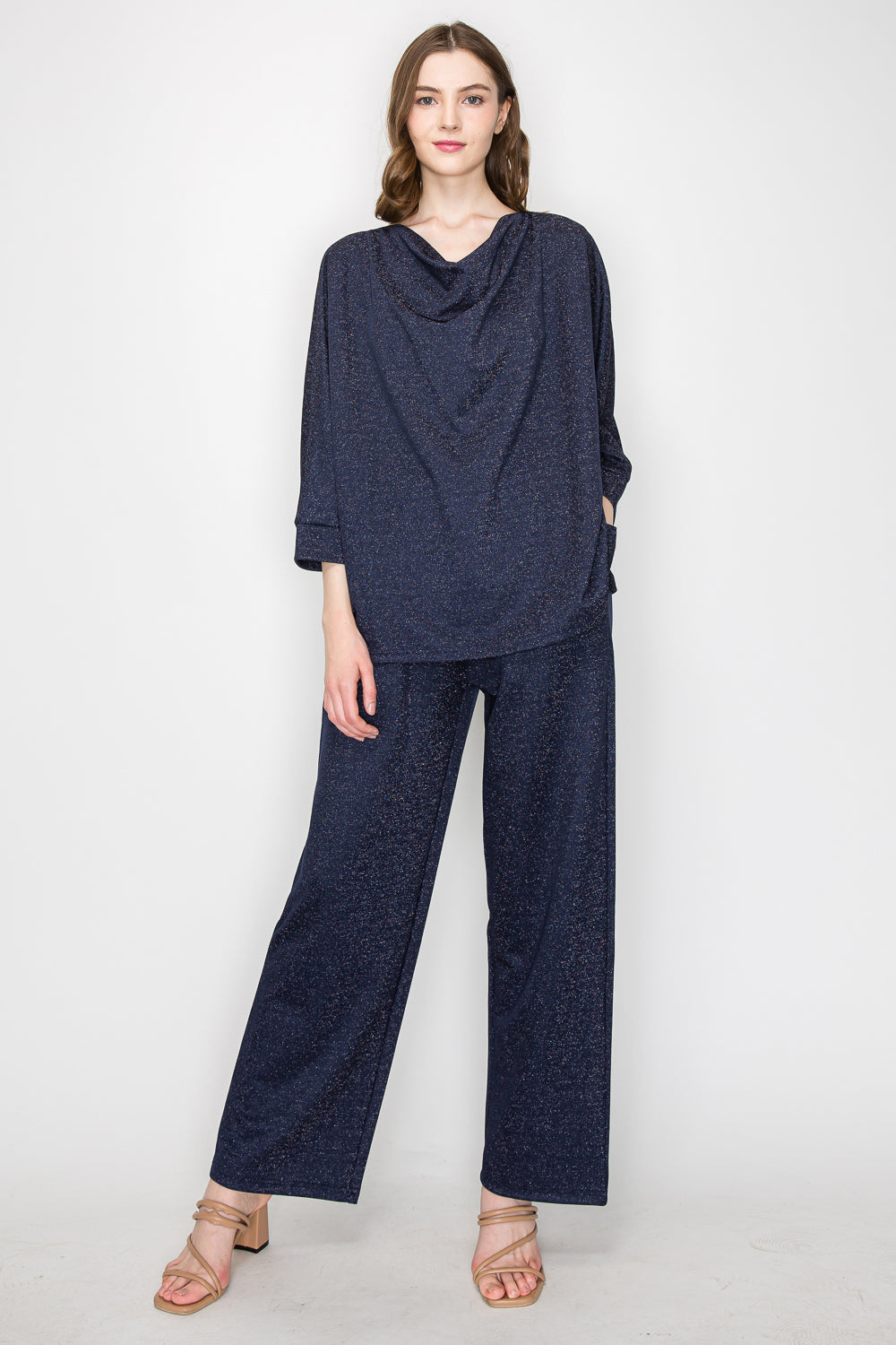 Kris Sparkling Stretch Knit Pant