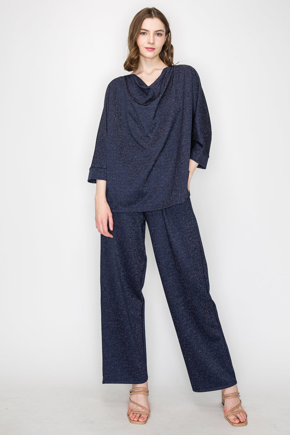 Kris Sparkling Stretch Knit Pant