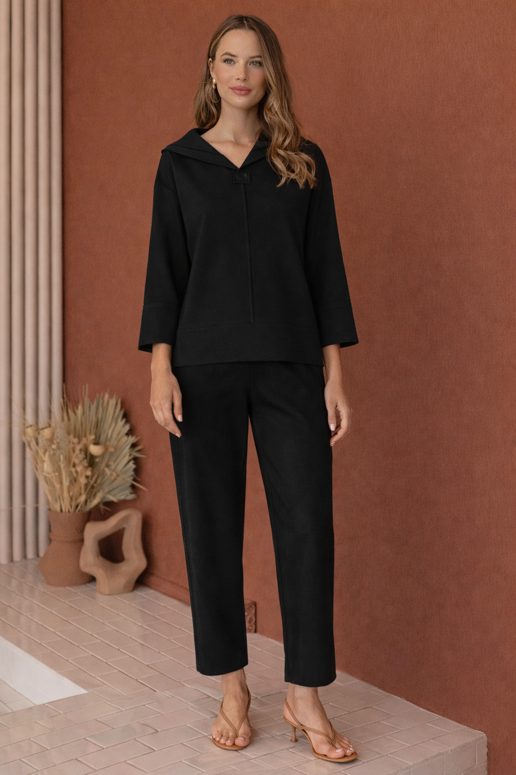 Kellie Stretch Crepe Knit Pant