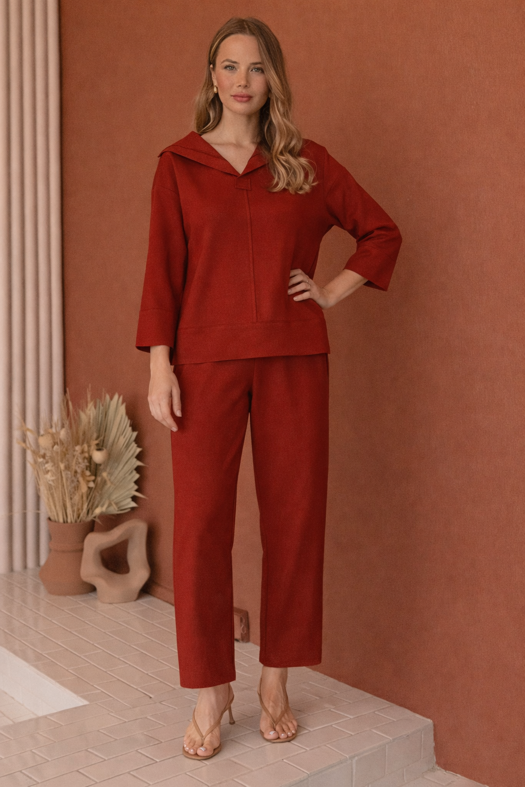 Kellie Stretch Crepe Knit Pant