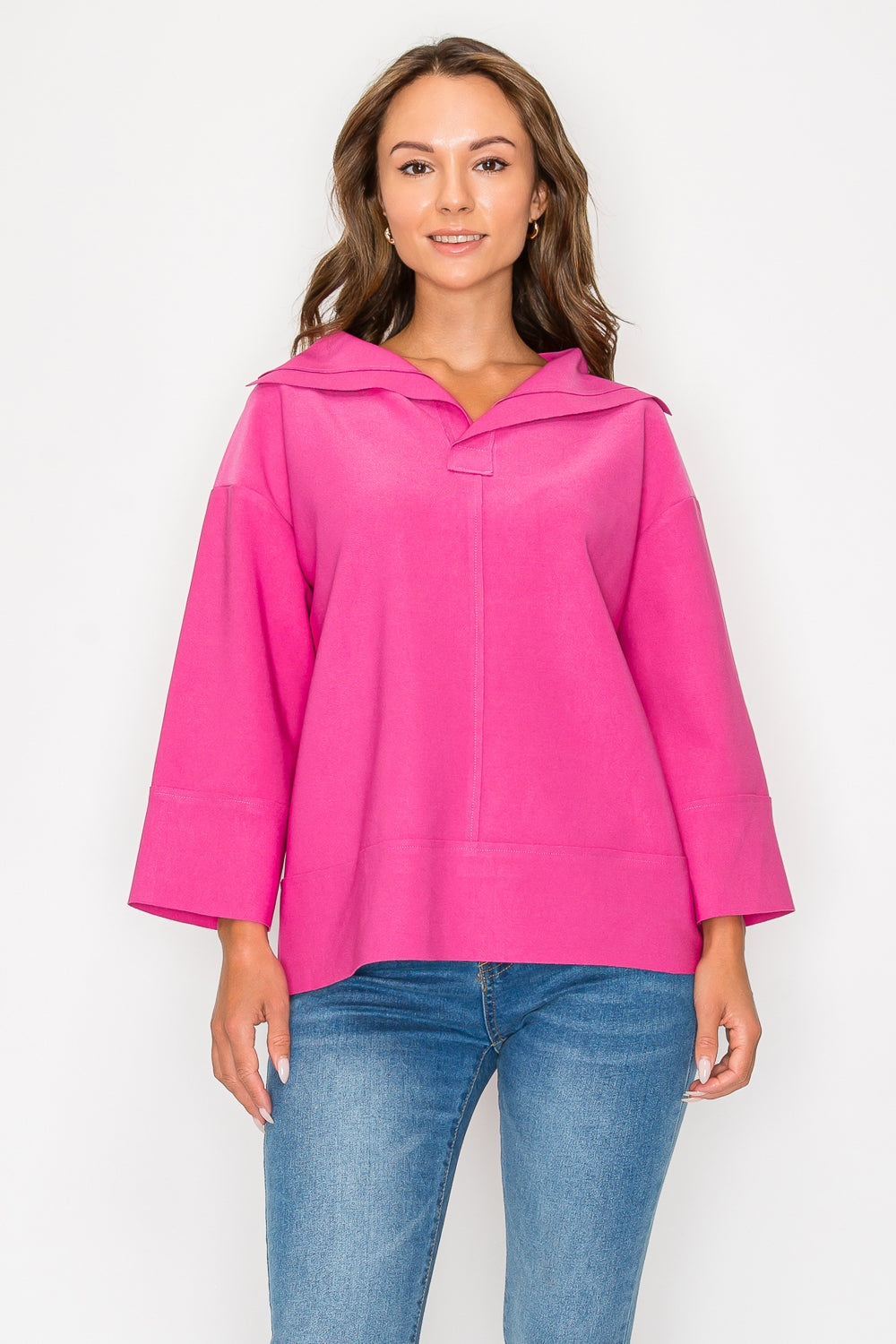 Kourtney Stretch Crepe Knit Top