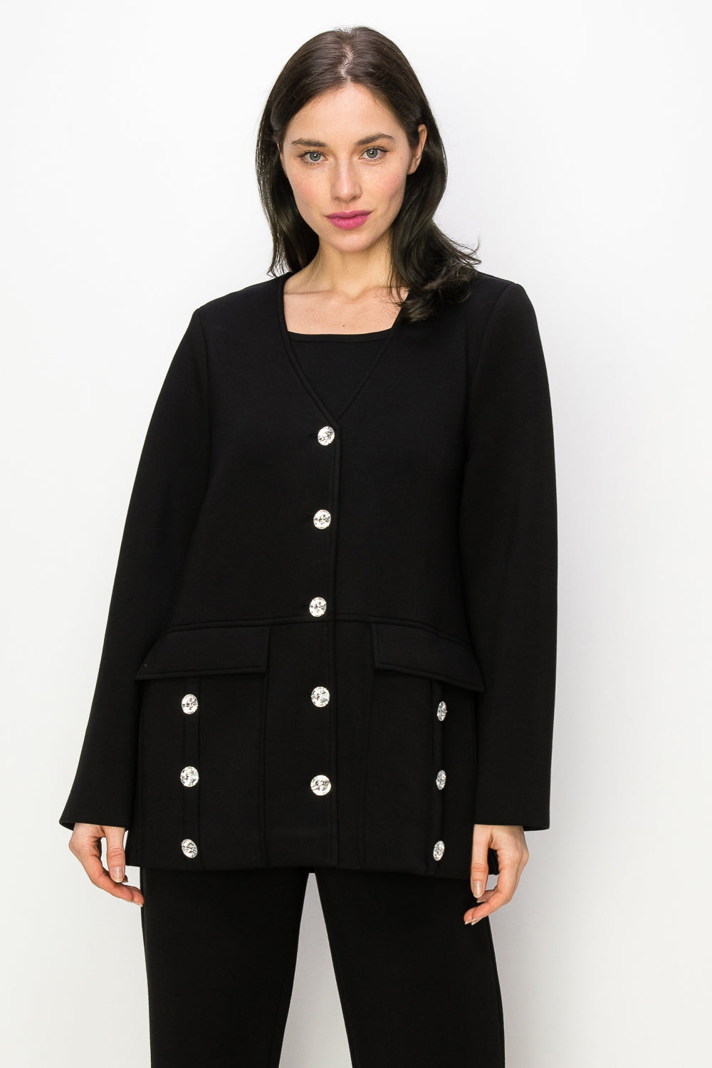 Felicity Jacket with Diamond Studs