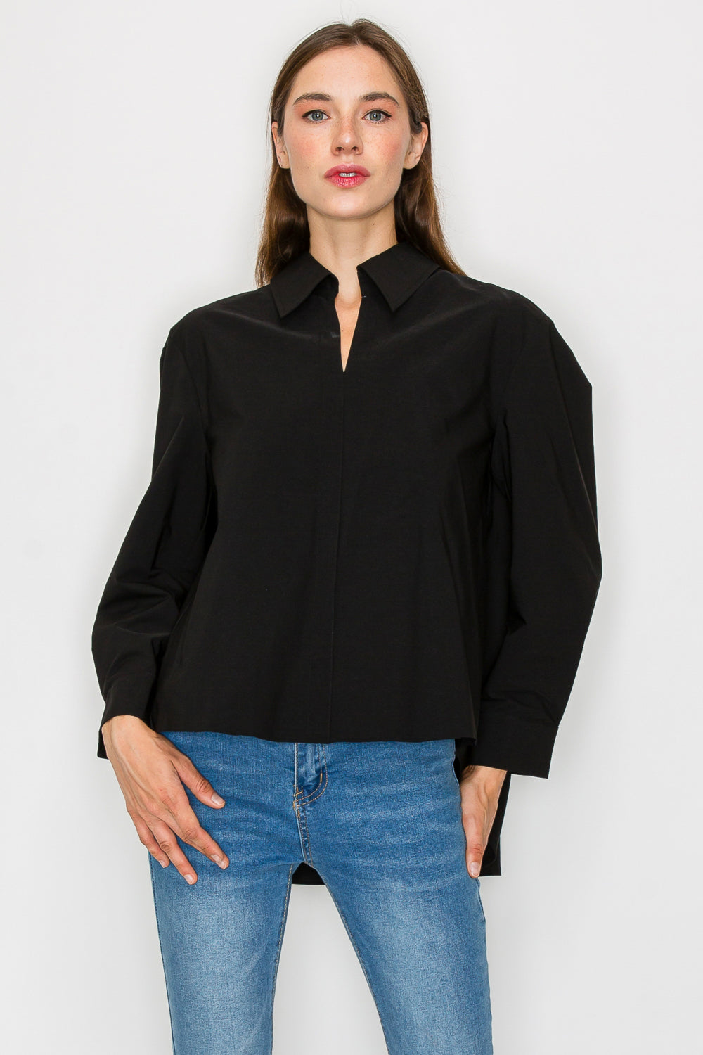 Jamile Stretch Woven Top