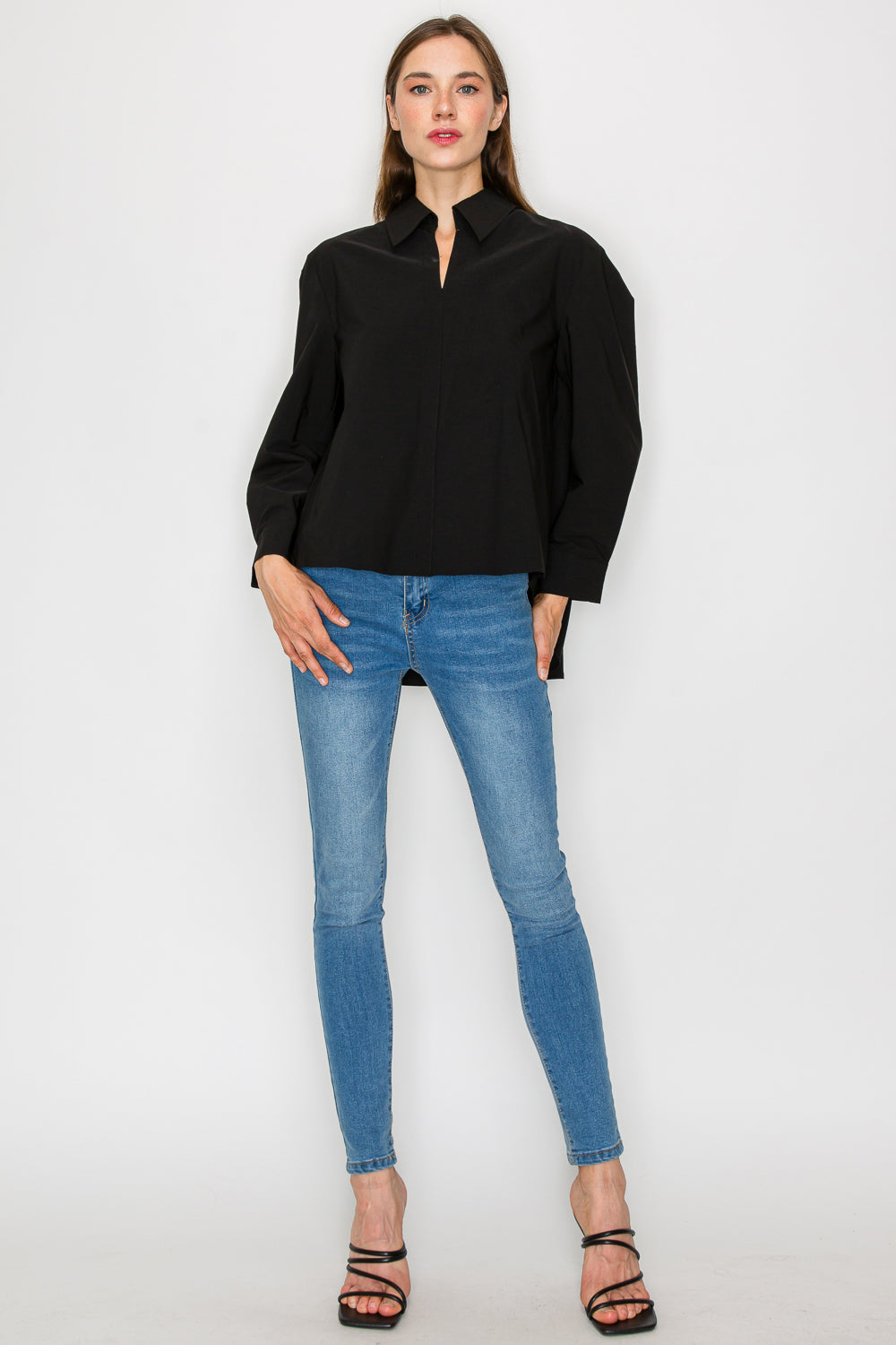 Jamile Stretch Woven Top