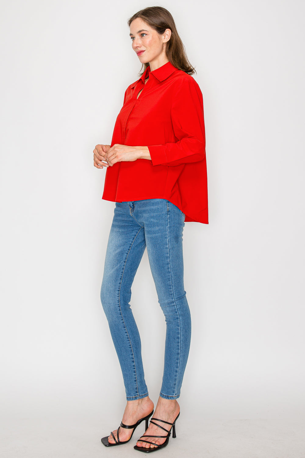 Jamile Stretch Woven Top