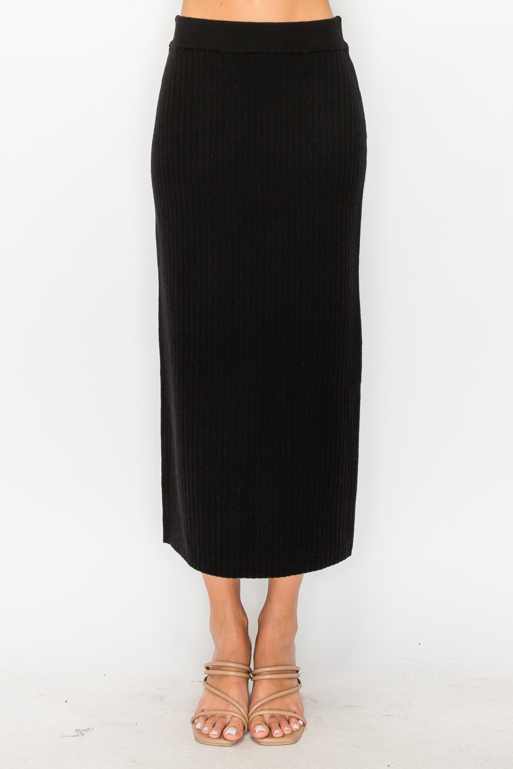 Salma Knitted Stretch Ribbed Skirt