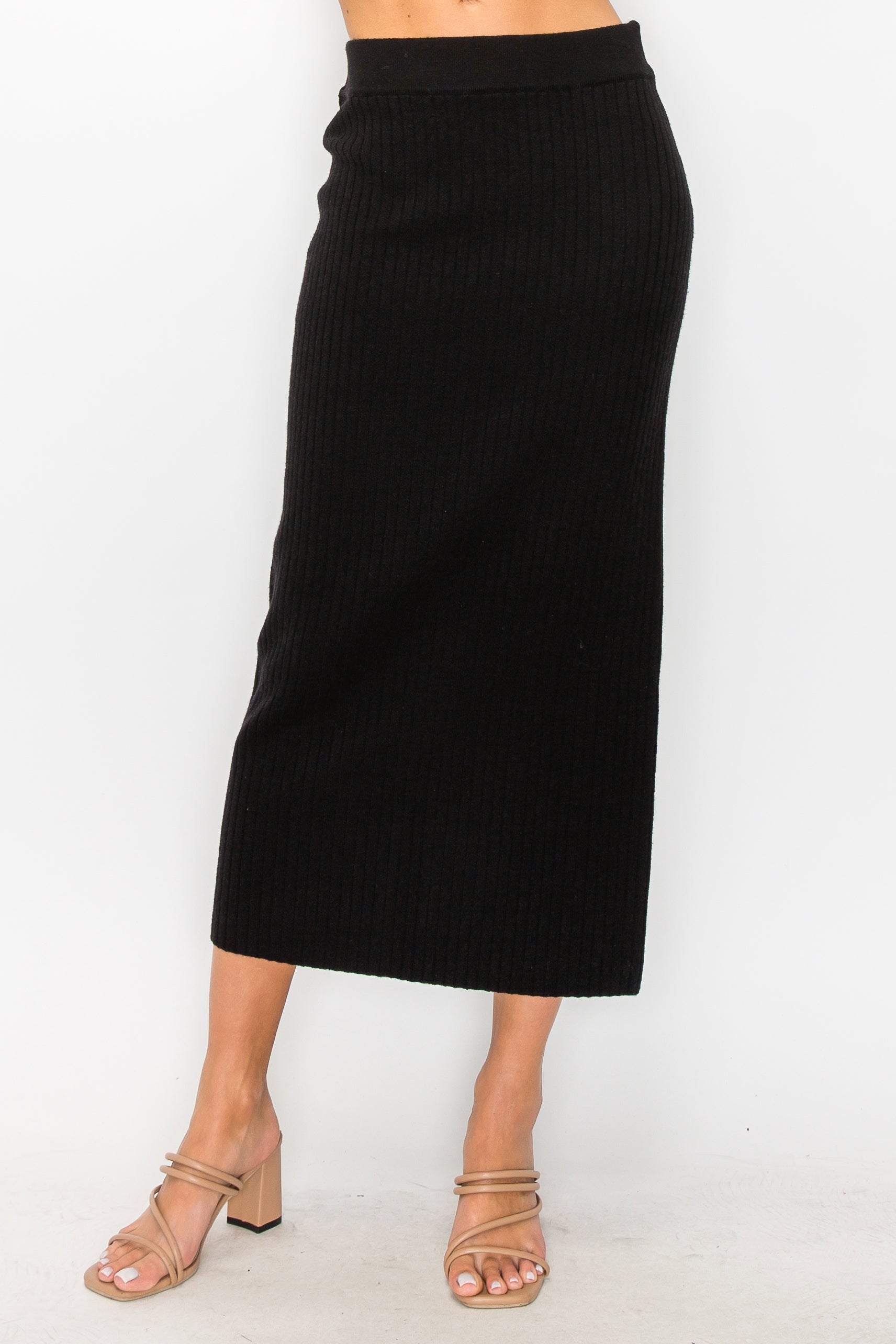 Salma Knitted Stretch Ribbed Skirt