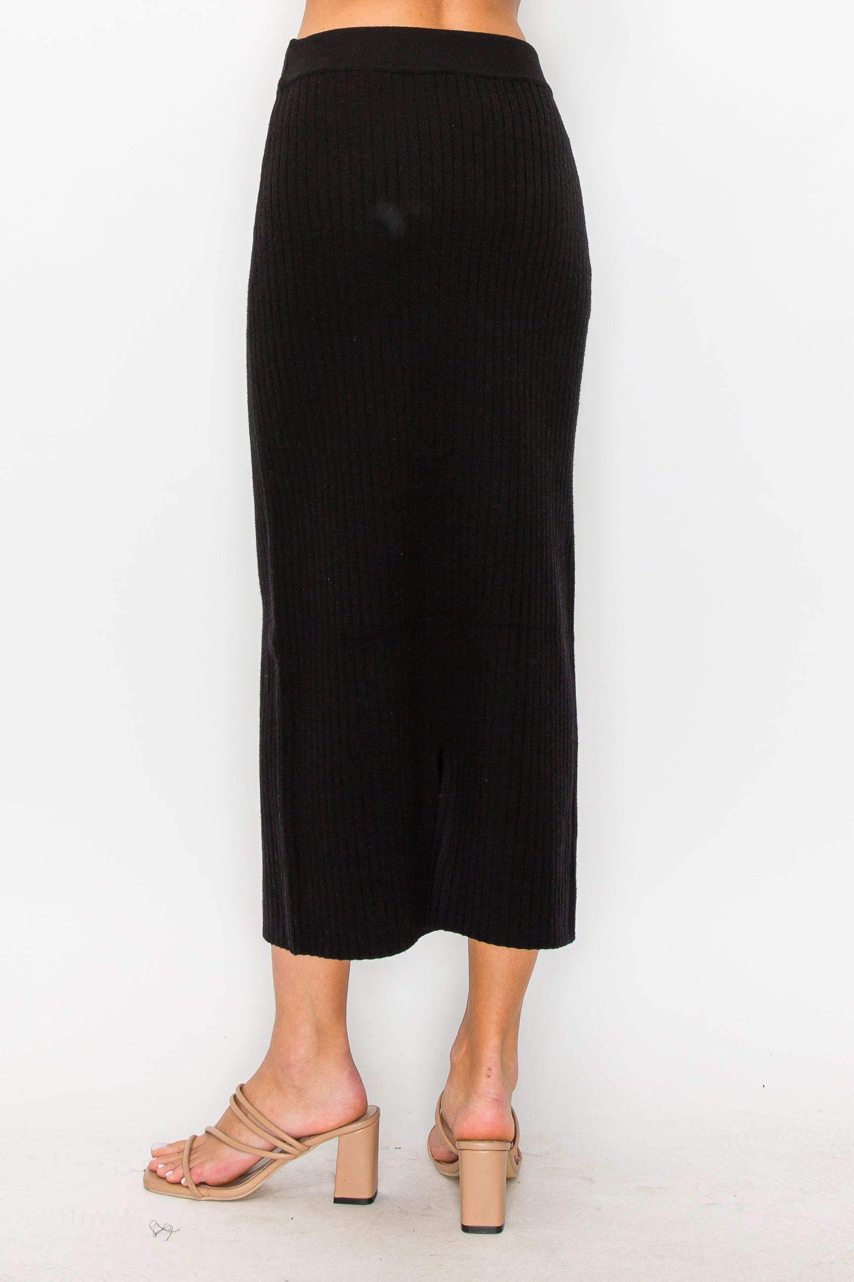 Salma Knitted Stretch Ribbed Skirt