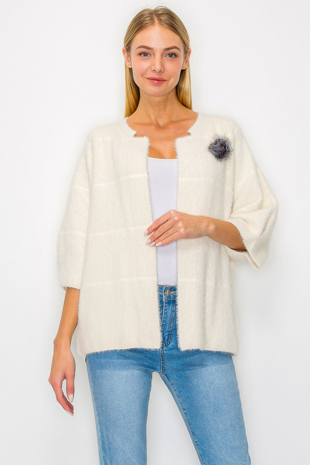 Serenity Knitted Brushed Cardigan
