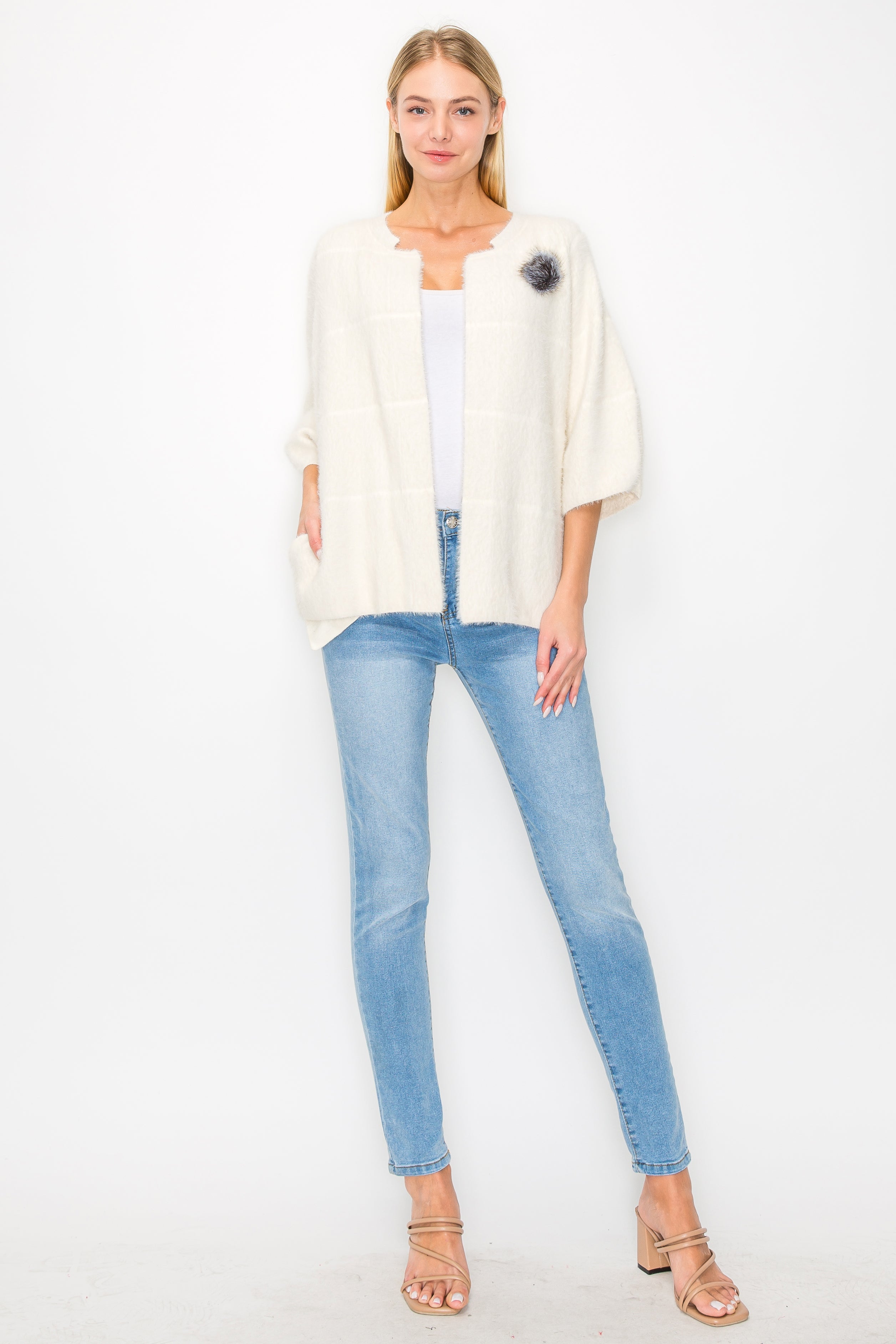 Serenity Knitted Brushed Cardigan