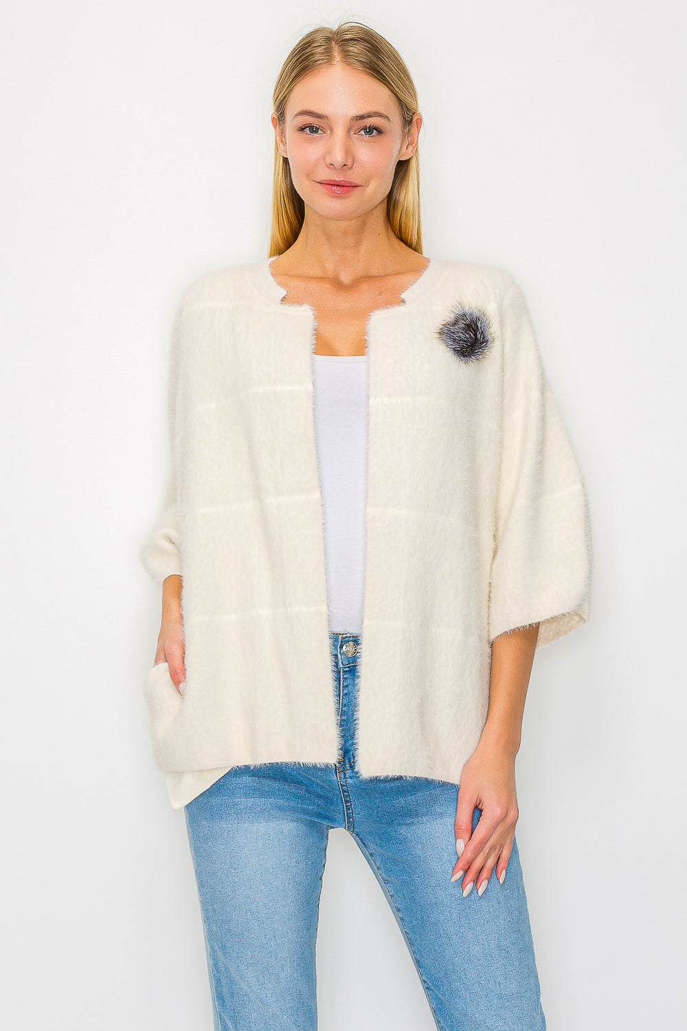 Serenity Knitted Brushed Cardigan