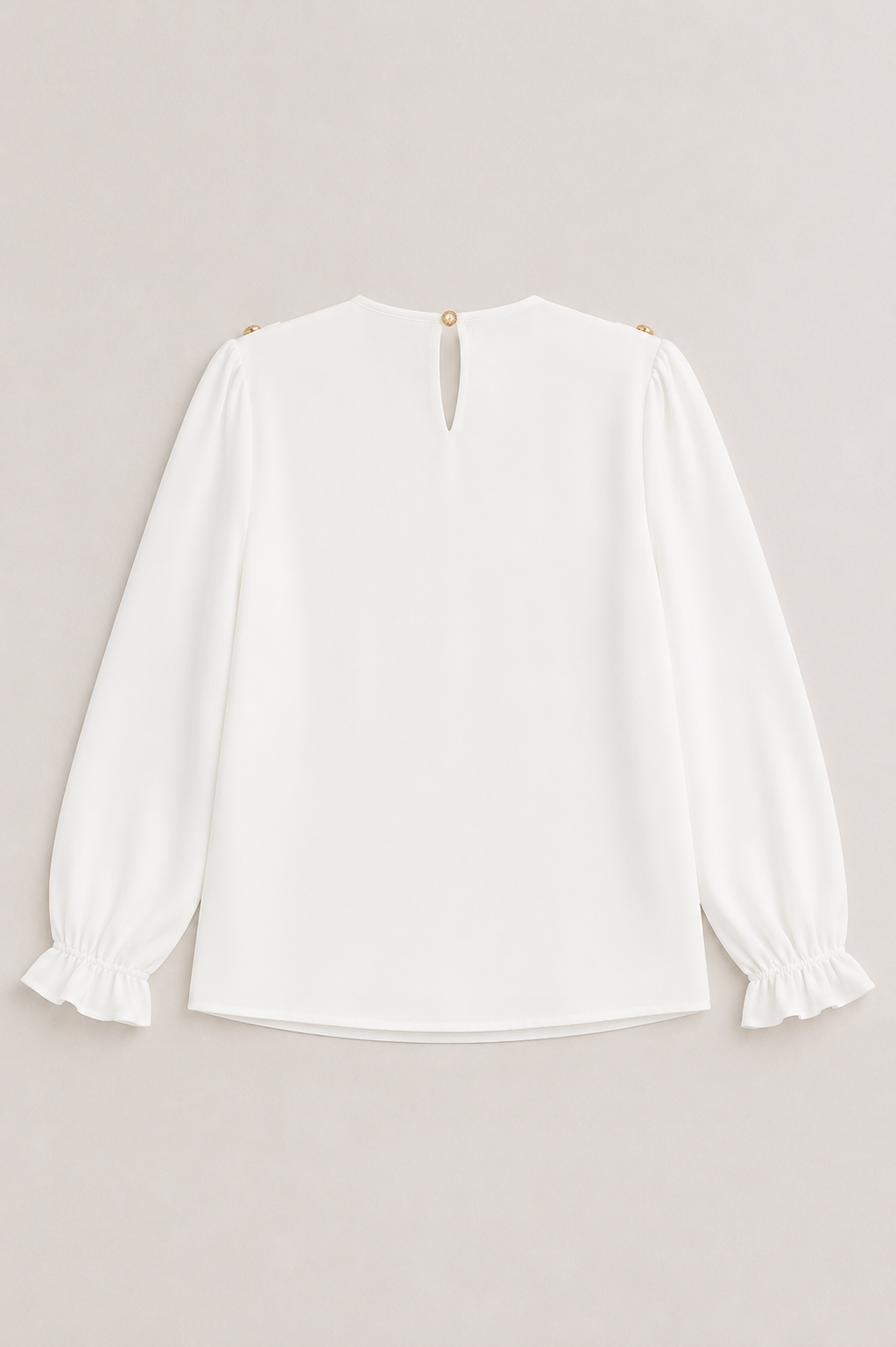 Jackie Woven Pleated Top