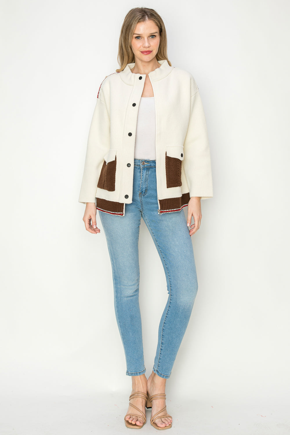 Joan Stretch Knitted Sweater Jacket