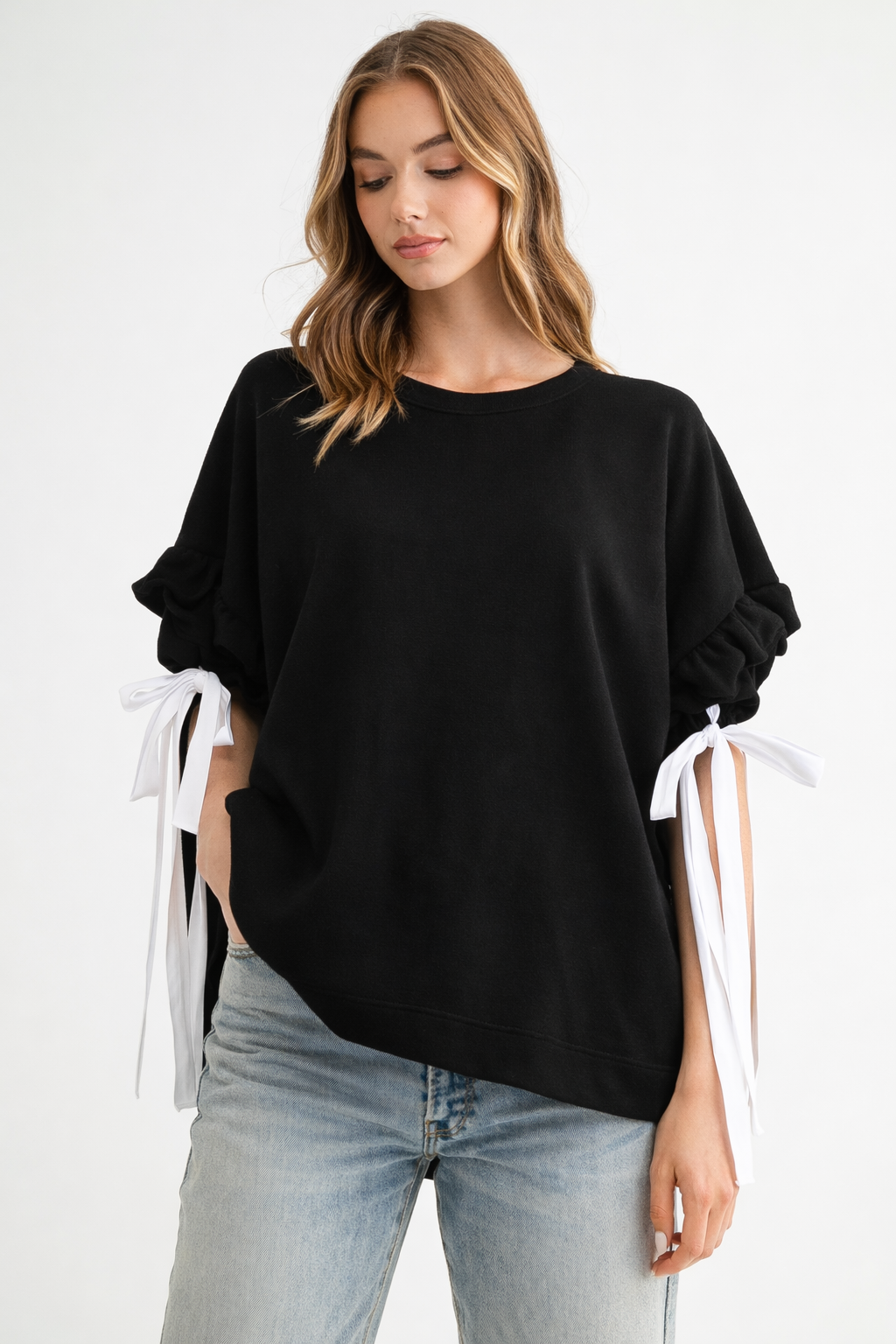 Fatima Stretch French Scuba Top