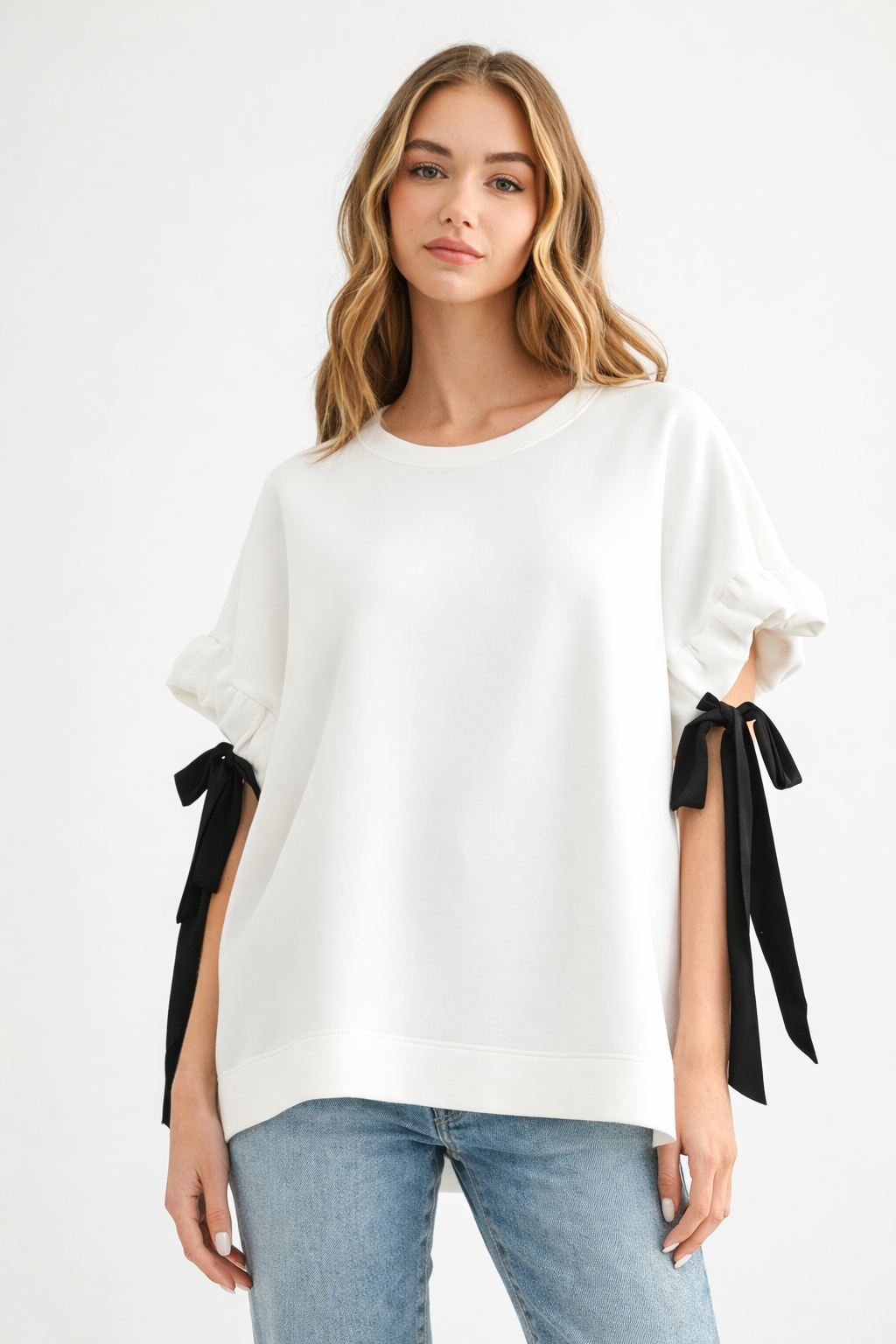 Fatima Stretch French Scuba Top