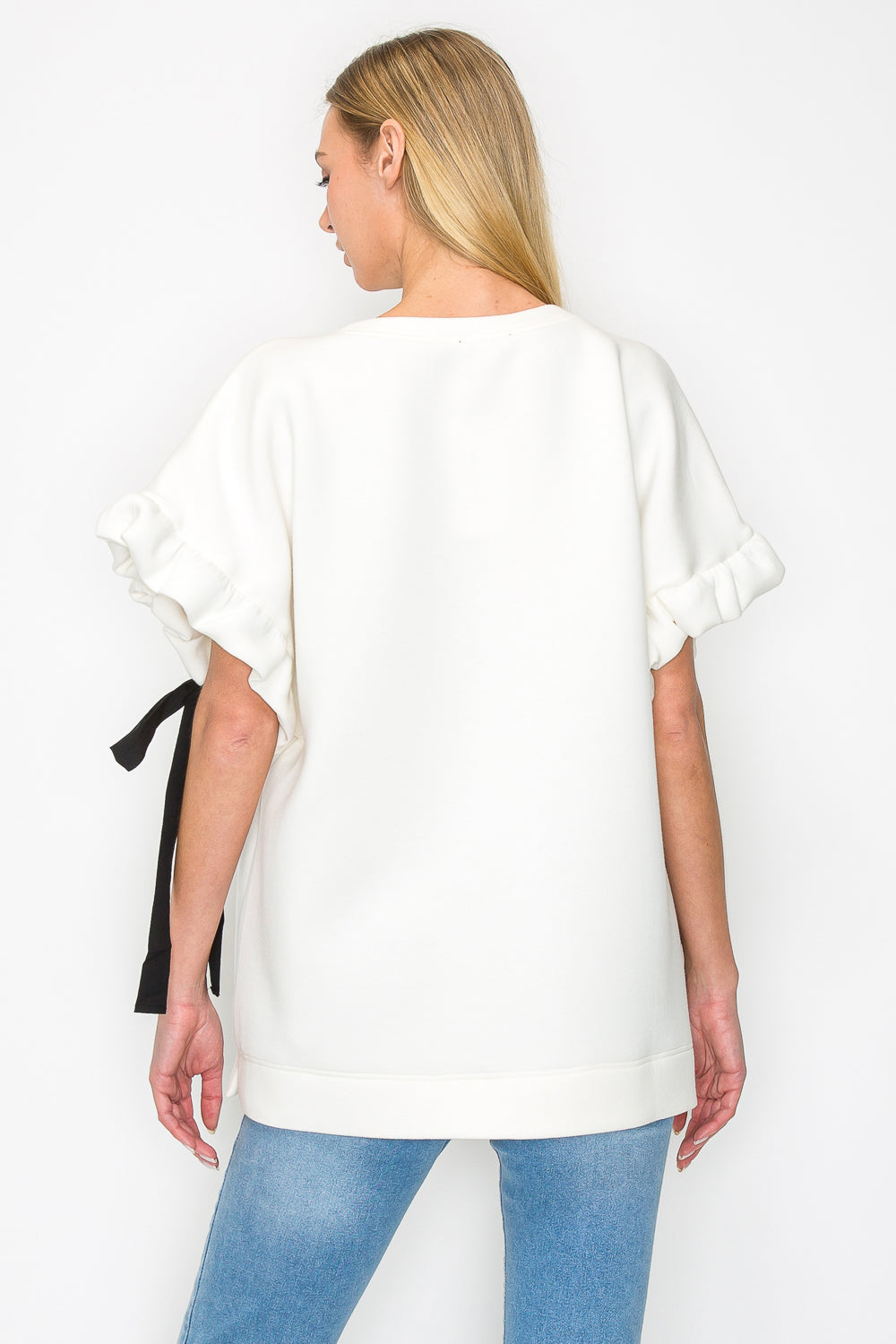 Fatima Stretch French Scuba Top