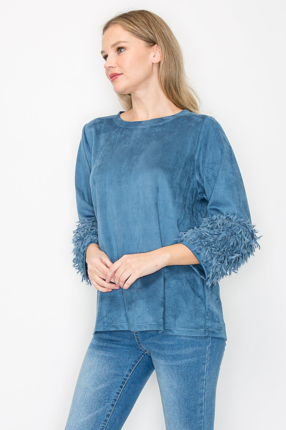 Alice Stretch Suede with Fur