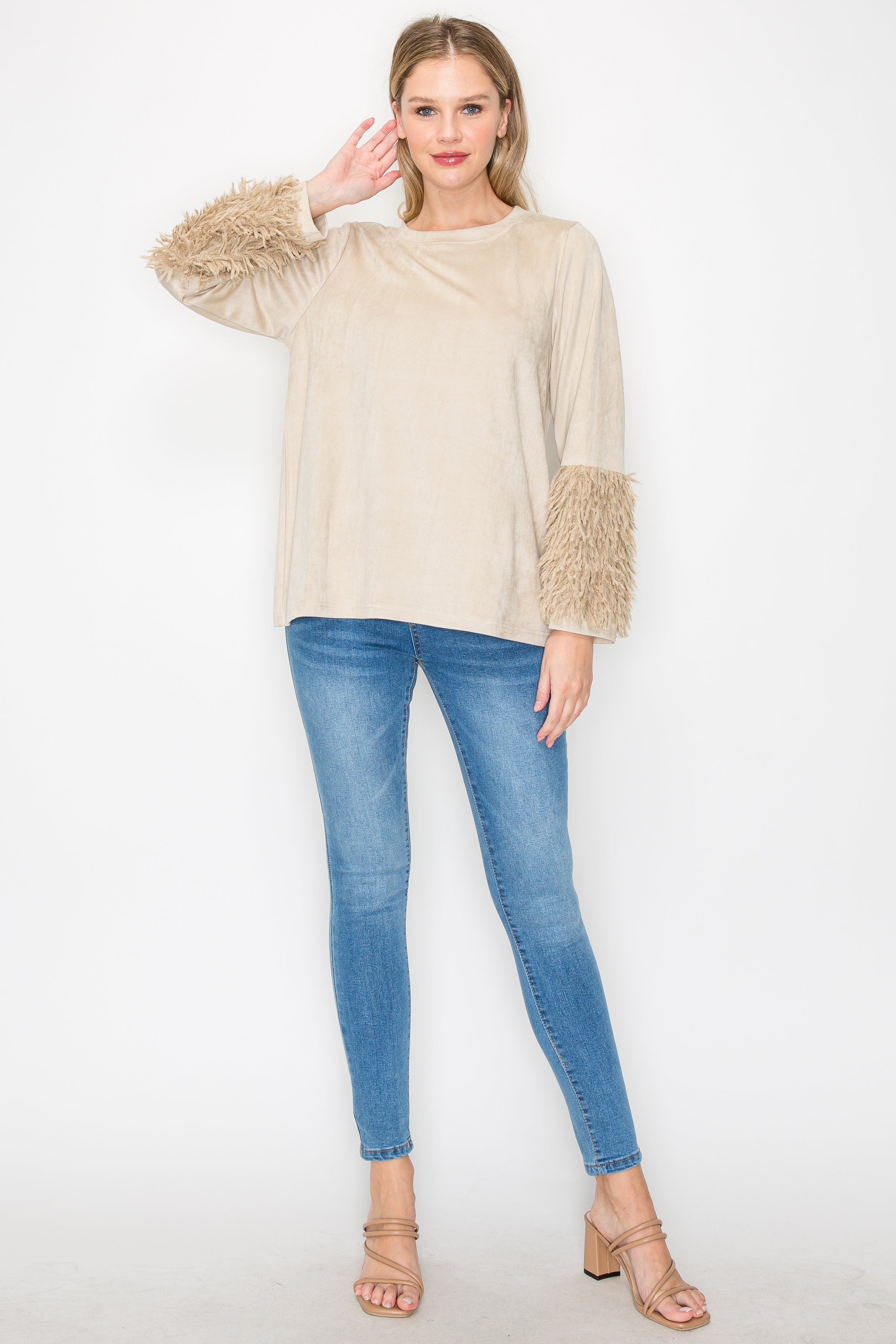 Alice Stretch Suede with Fur