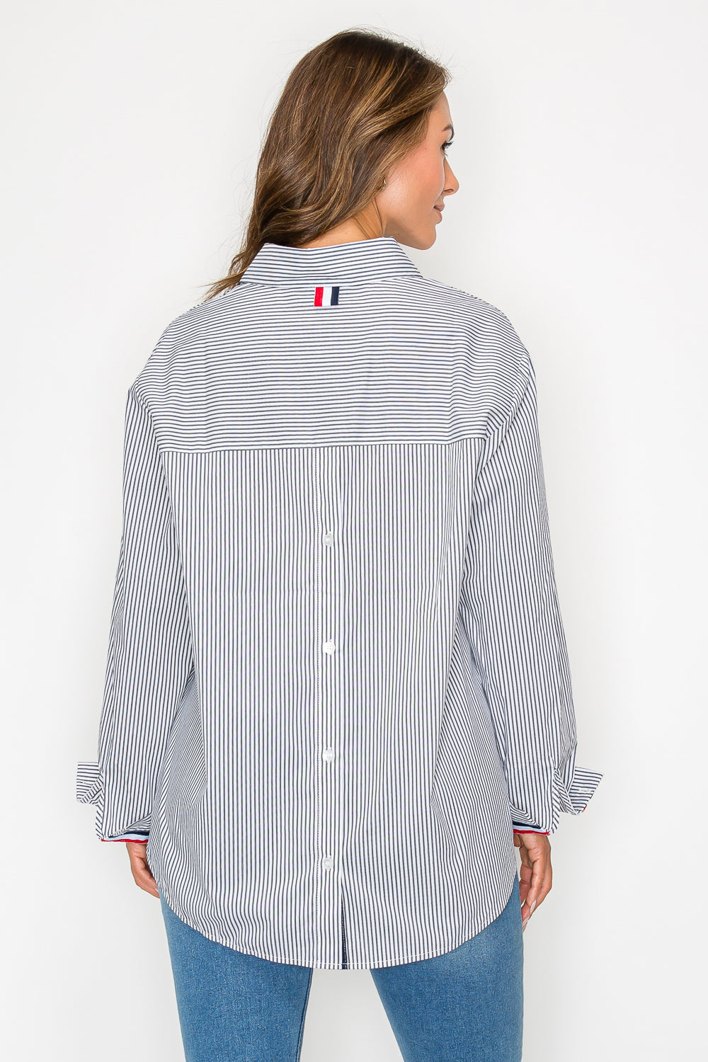 Jasmine Cotton Pinstripe Shirt