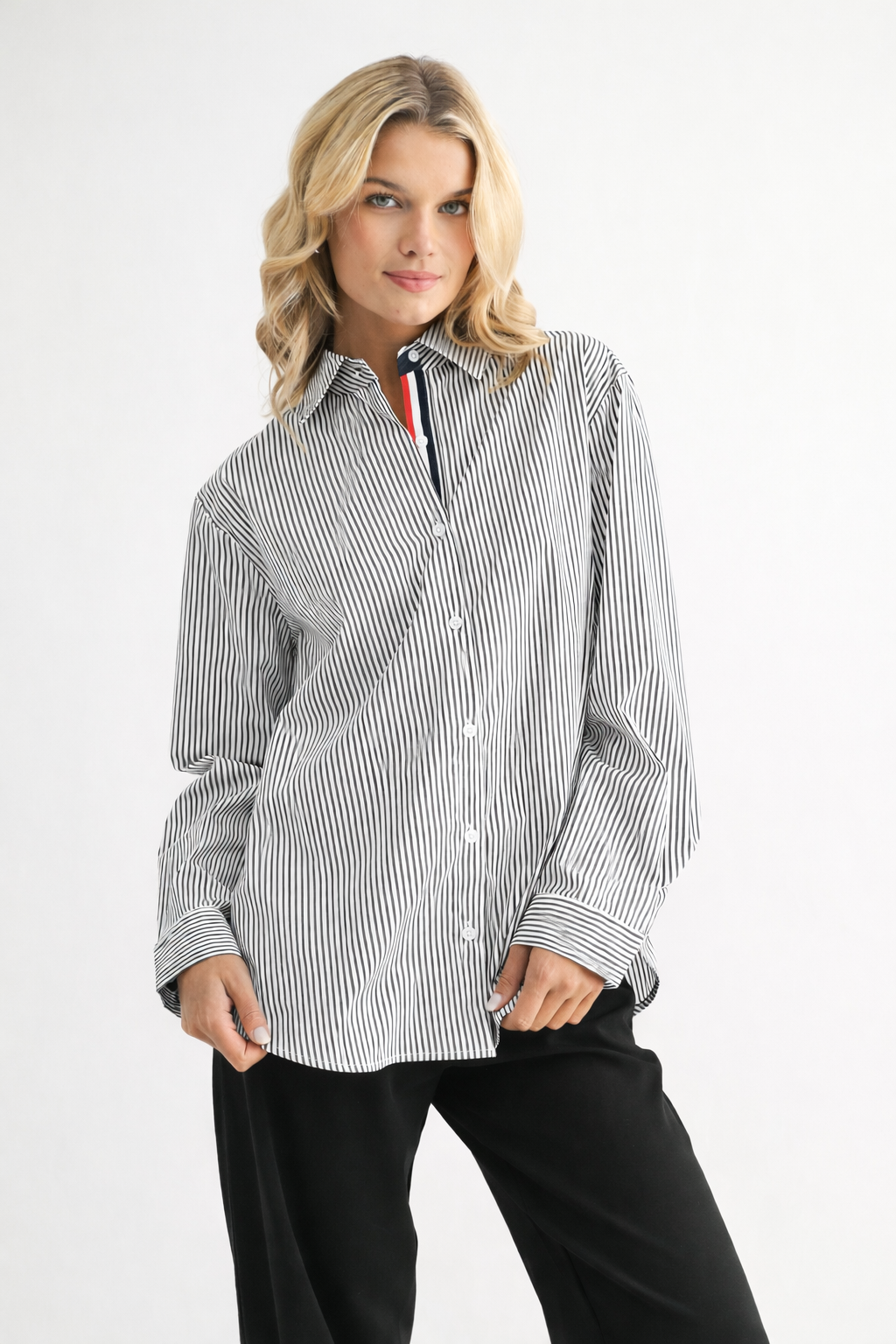 Jasmine Cotton Pinstripe Shirt