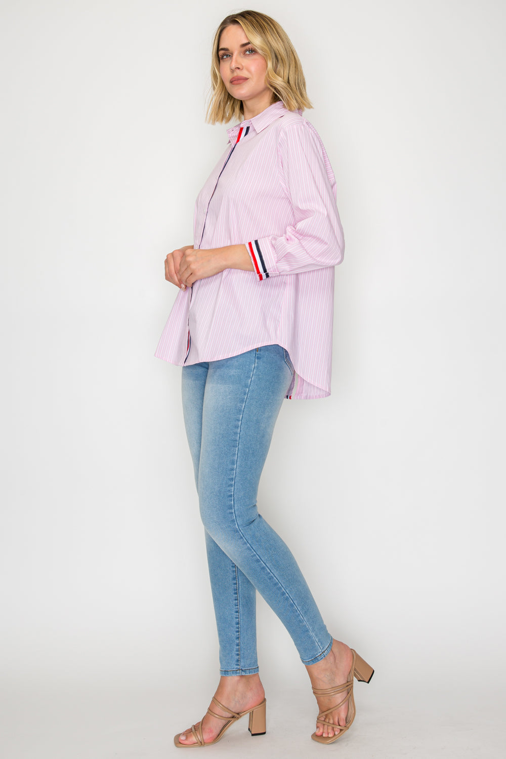 Jasmine Cotton Pinstripe Shirt