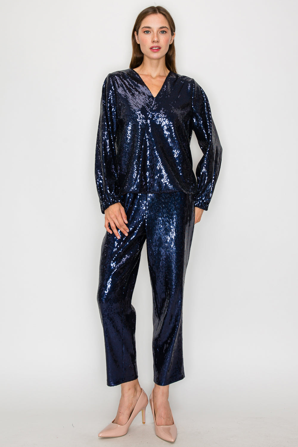 Jannis Sequin Wrap Top