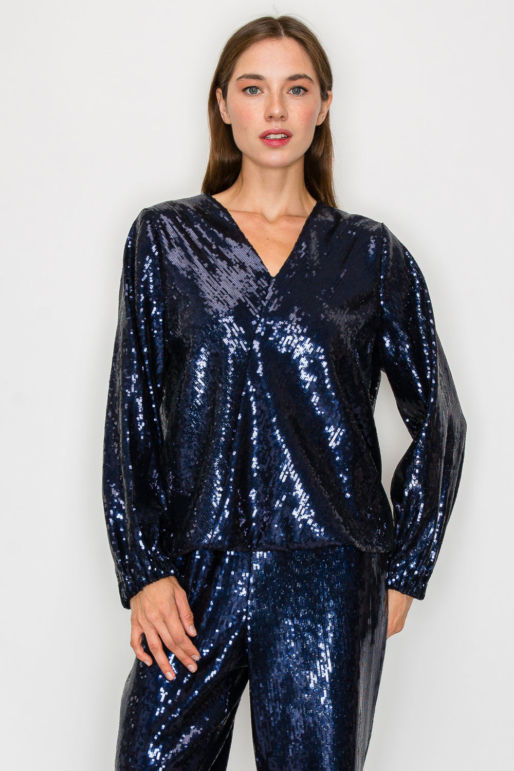 Jannis Sequin Wrap Top
