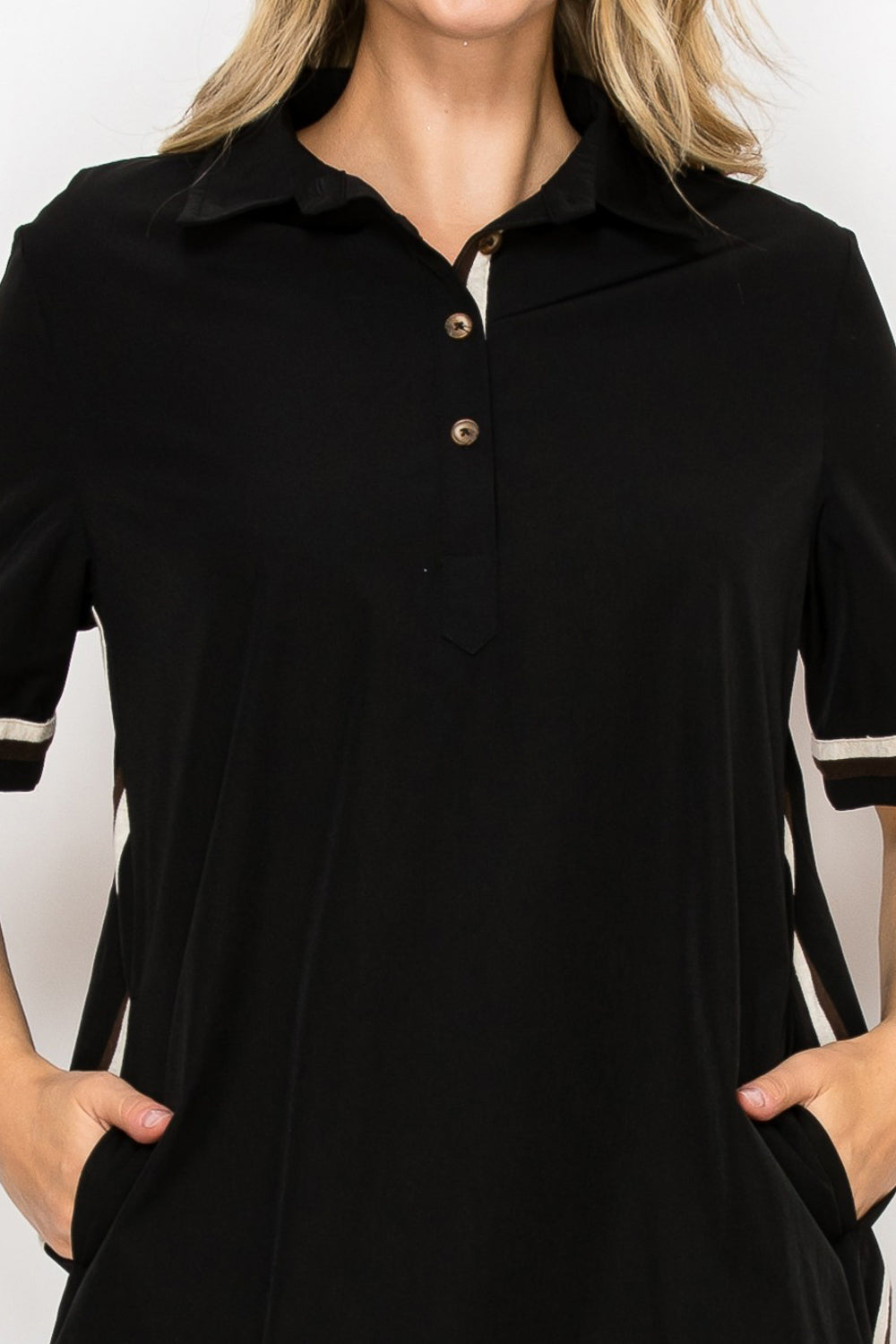 Juni Stretch Parachute Dress with Stripes