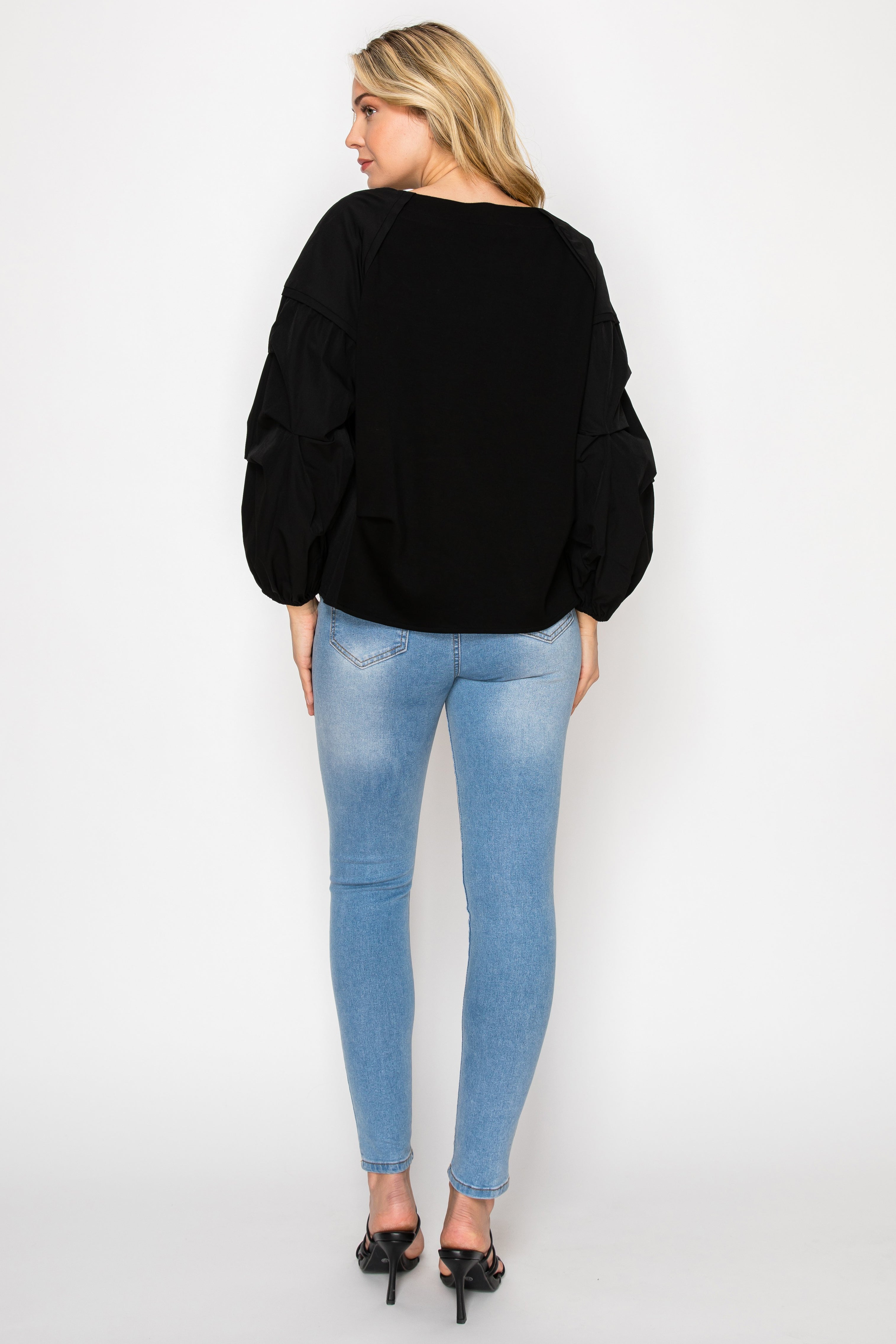 Jada Stretch Pointe Knit with Woven Mix