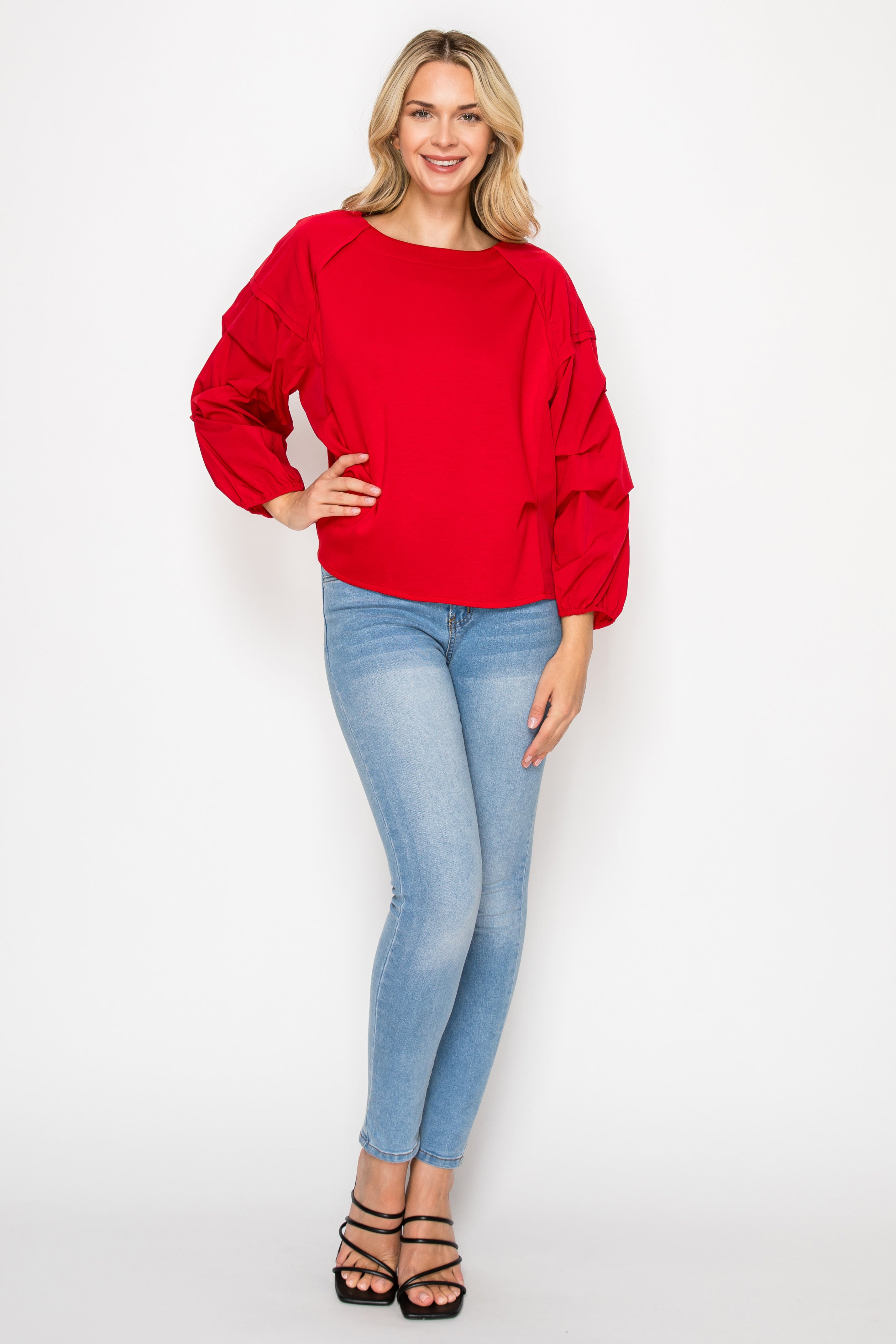 Jada Stretch Pointe Knit with Woven Mix