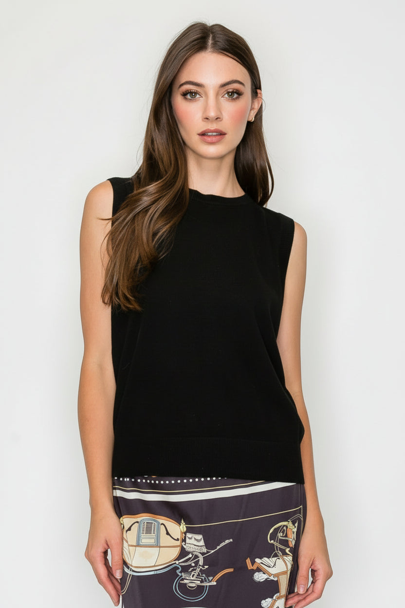 Stephan Knitted Sleeveless Top
