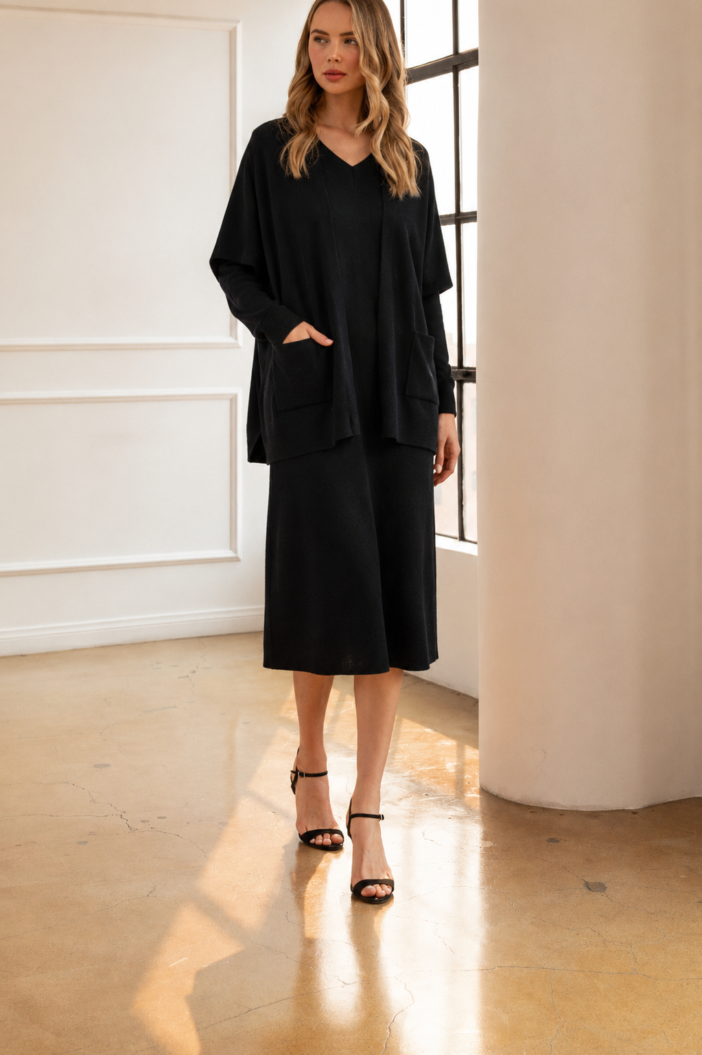 Sianna Knitted Sweater Dress