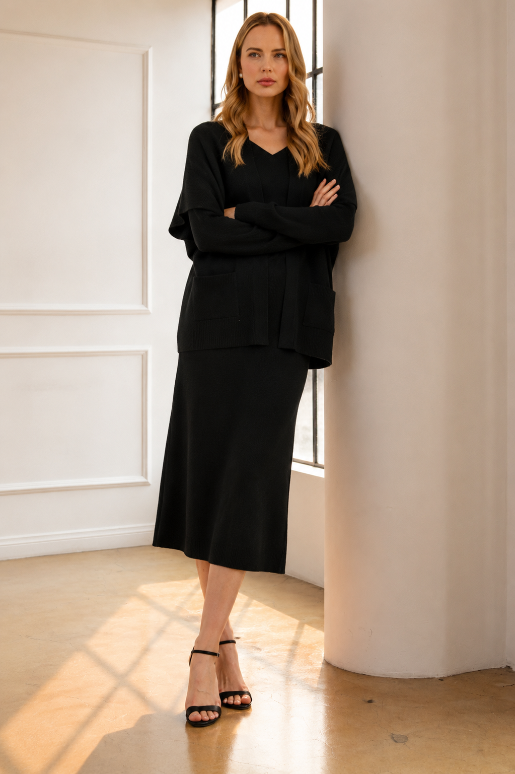 Sianna Knitted Sweater Dress