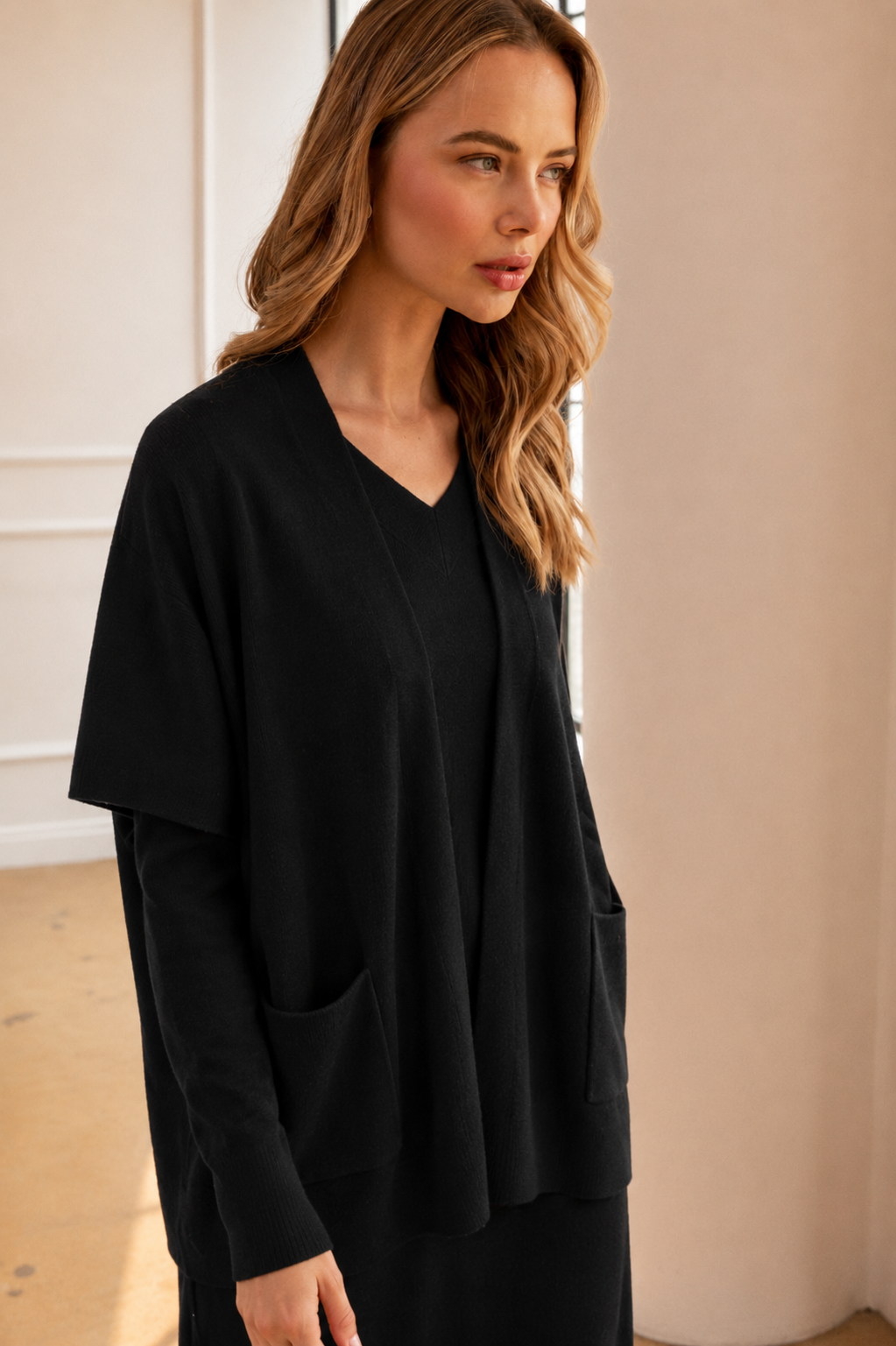 Sia Knitted Sweater Oversized Cardigan