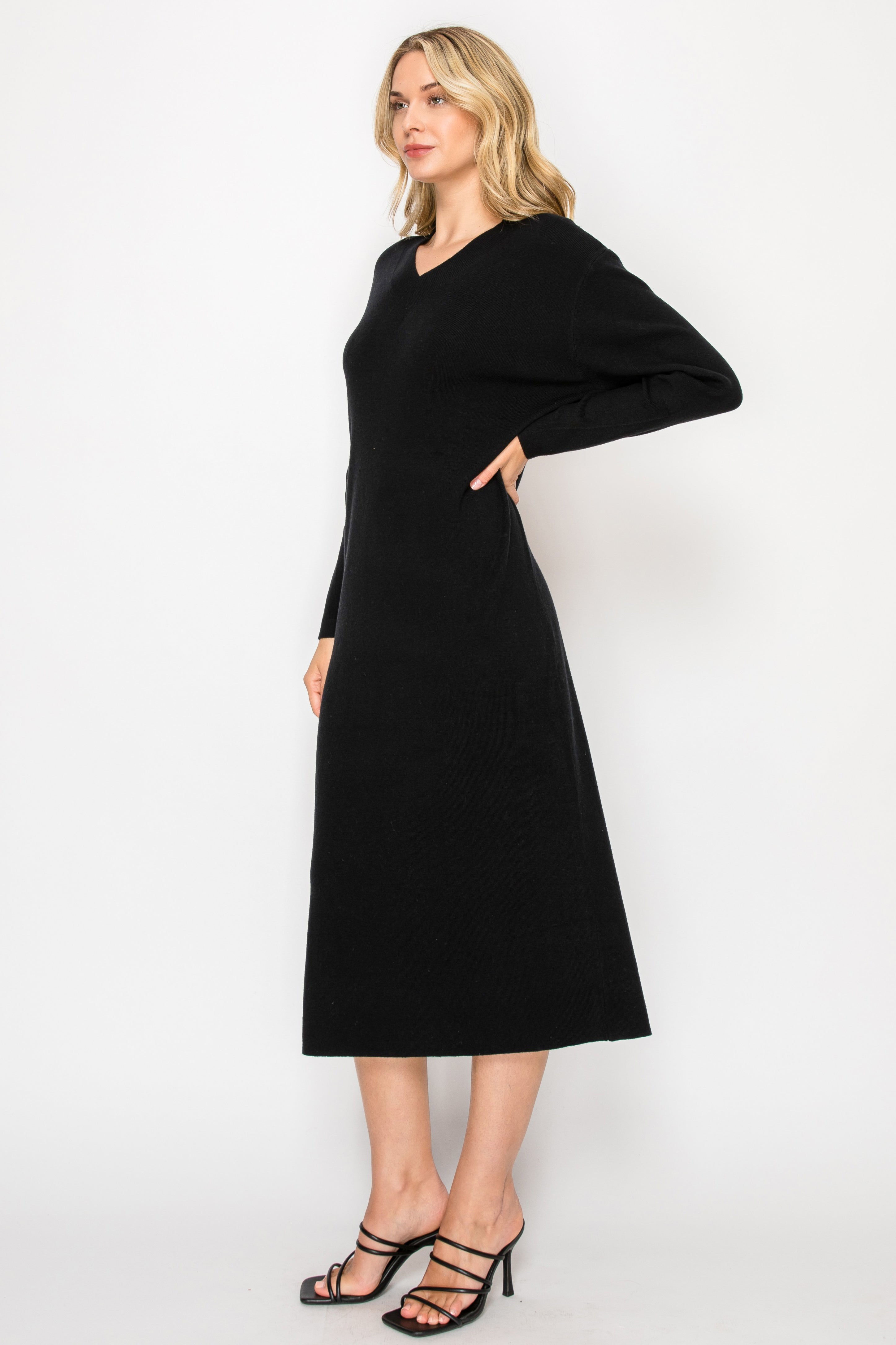 Sianna Knitted Sweater Dress