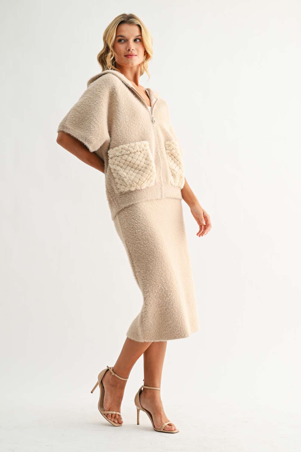 Sam Knitted Plush Skirt