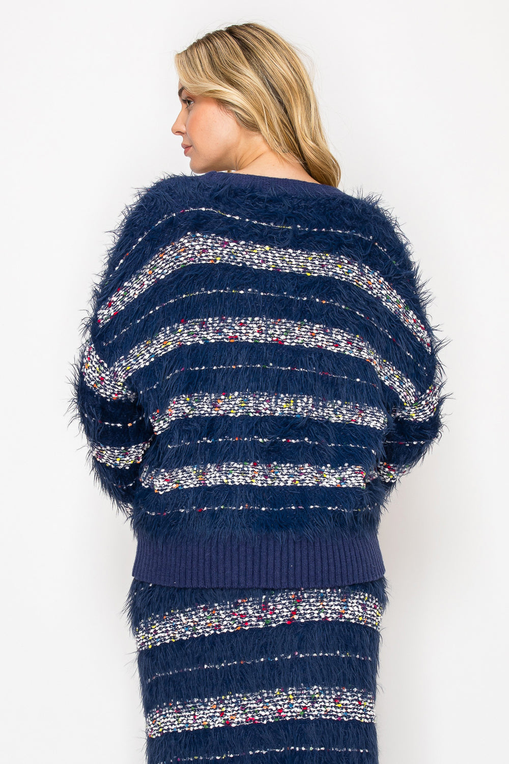 Sonata Feathered Fur Sweater Skirt