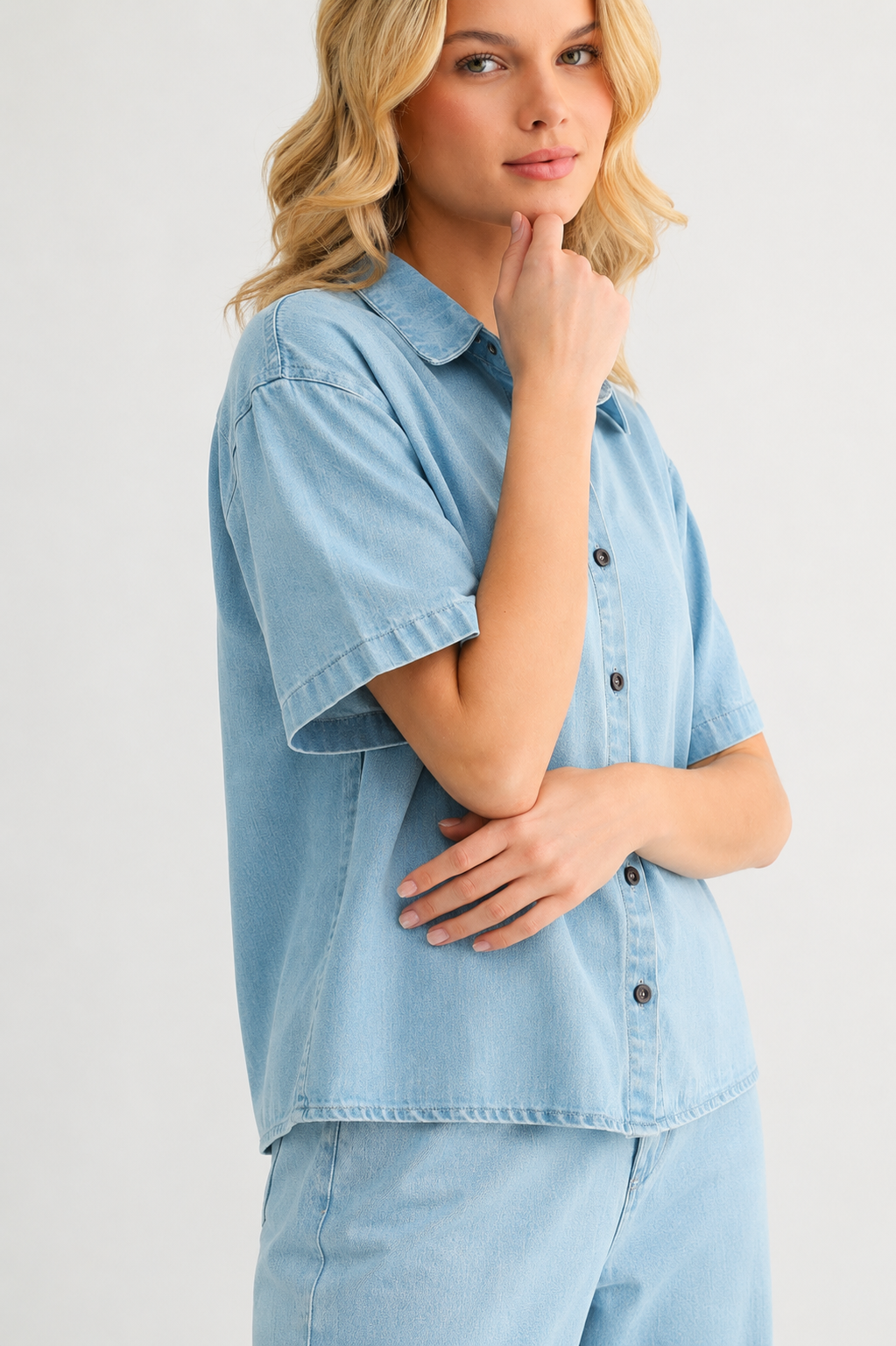 Drew Tencel Denim Top