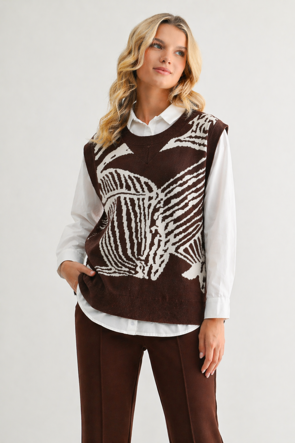 Sharona Knitted Sweater Vest