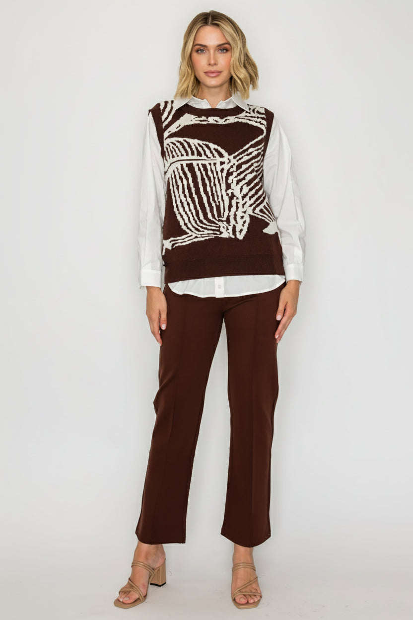 Sharona Knitted Sweater Vest