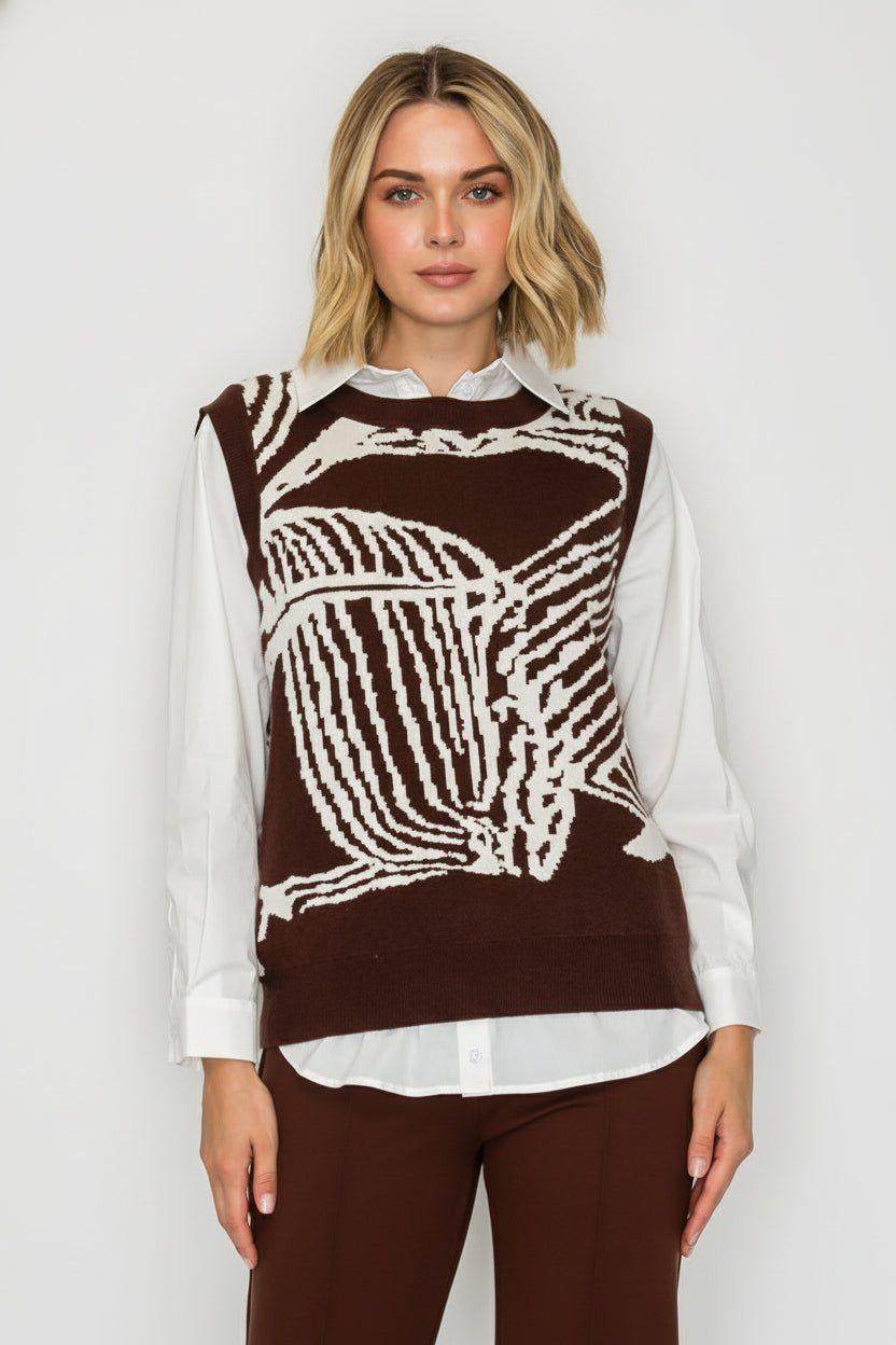 Sharona Knitted Sweater Vest
