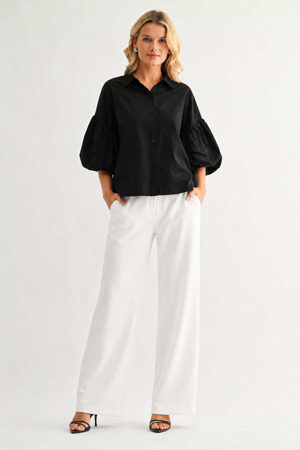 Julette Stretch Cotton Poplin Top