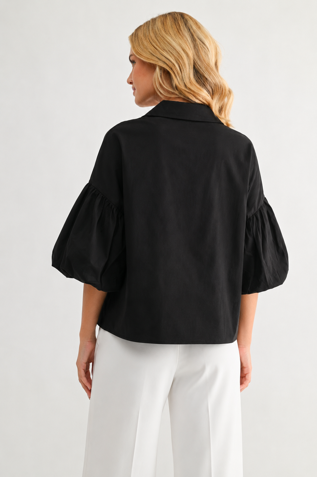 Julette Stretch Cotton Poplin Top