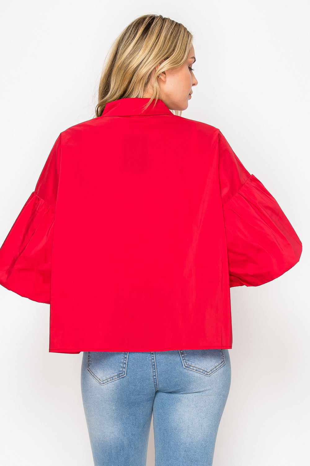 Julette Stretch Cotton Poplin Top