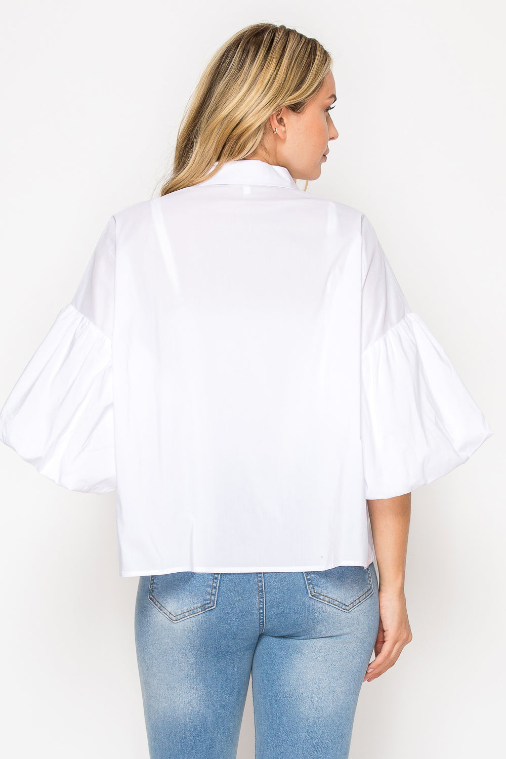 Julette Stretch Cotton Poplin Top